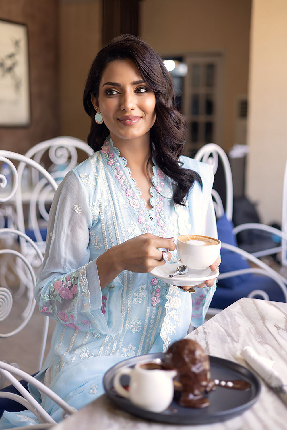 Sky Bloom | Azure Ensembles Chiffon 3PCS 2023
