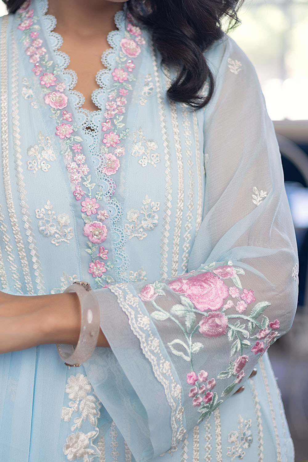 Sky Bloom | Azure Ensembles Chiffon 3PCS 2023