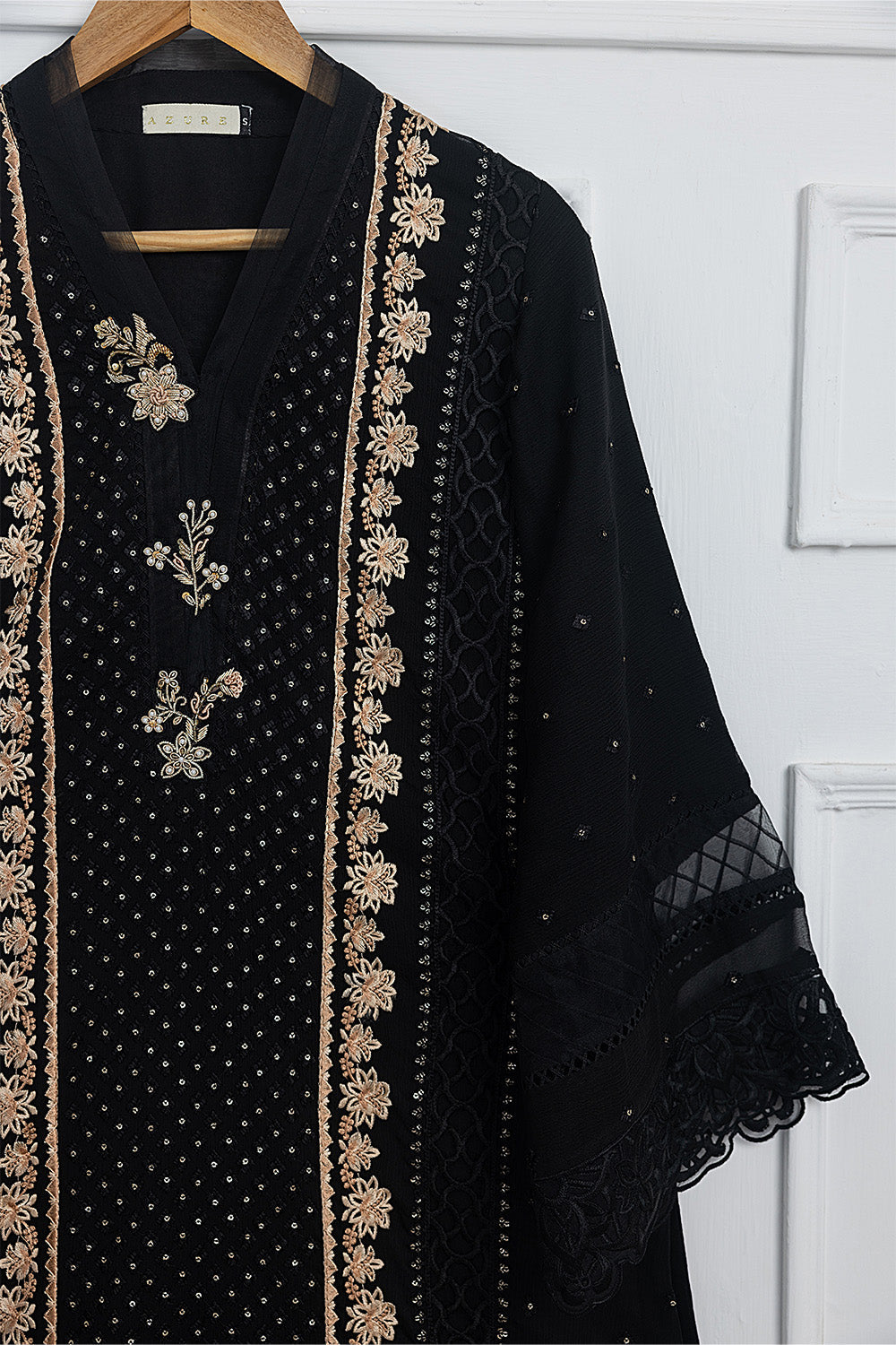 Smoky Night | Azure Ensembles Chiffon 3PCS 2023