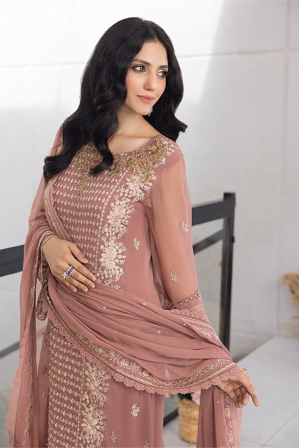 Spray Rose | Azure Ensembles Chiffon 3PCS 2023