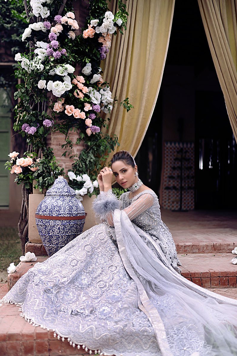 AMAL | Mushq Dhee Rani Trousseau De Luxe Luxury Wedding Collection 2021 | Unstitched Embroidered Net Suits