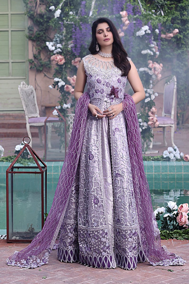 ARWA | Mushq Dhee Rani Trousseau De Luxe Luxury Wedding Collection 2021 | Unstitched Embroidered Net Suits