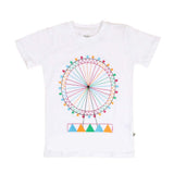 Infants London Eye T-Shirt For Girls - White | Bachaa Party Baby Clothes Girls Tops & T-Shirts