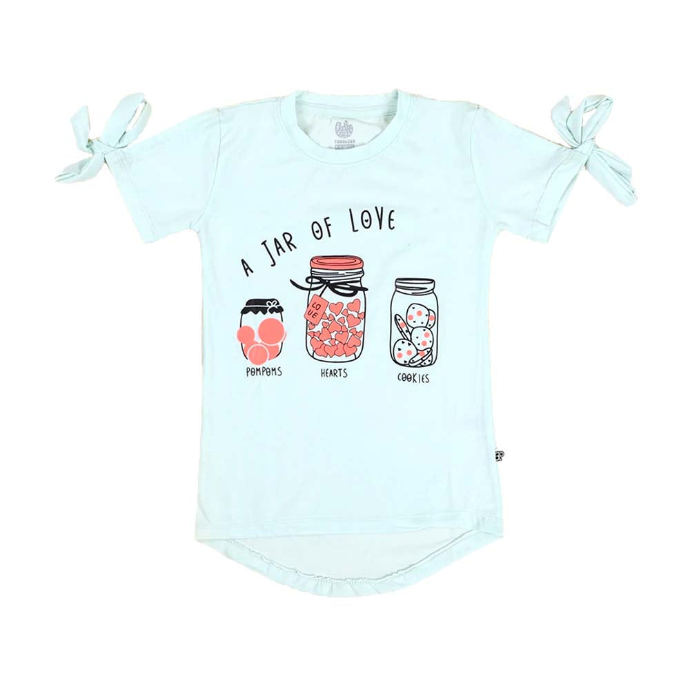 Infants Jar Of Love T-Shirt For Girls - Mint | Bachaa Party Baby Clothes Girls Tops & T-Shirts