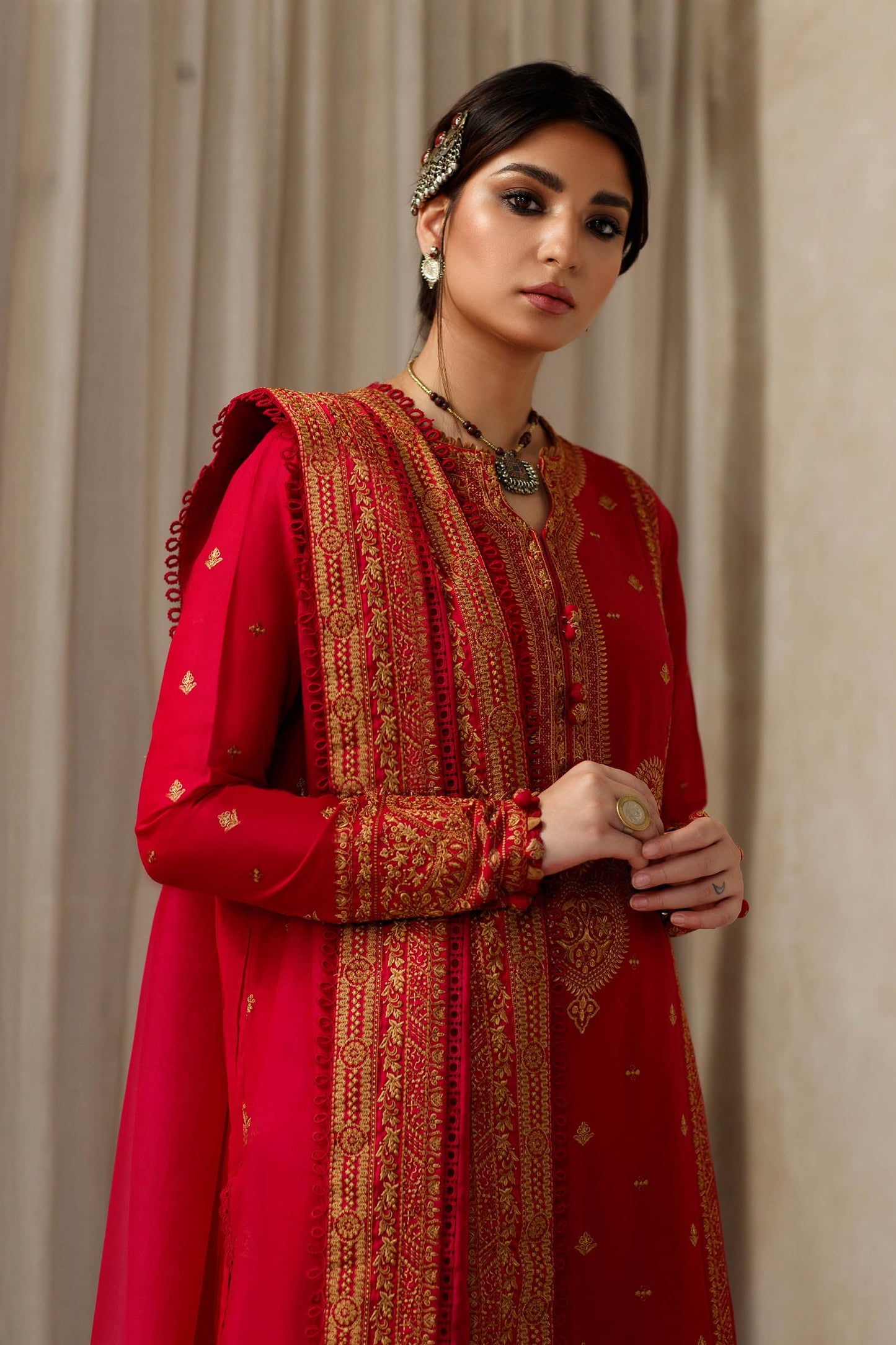 NEGIN (ZL22-14 A) | Zaha Summer Lawn Collection 2022 | Unstitched Embroidered Lawn Suits