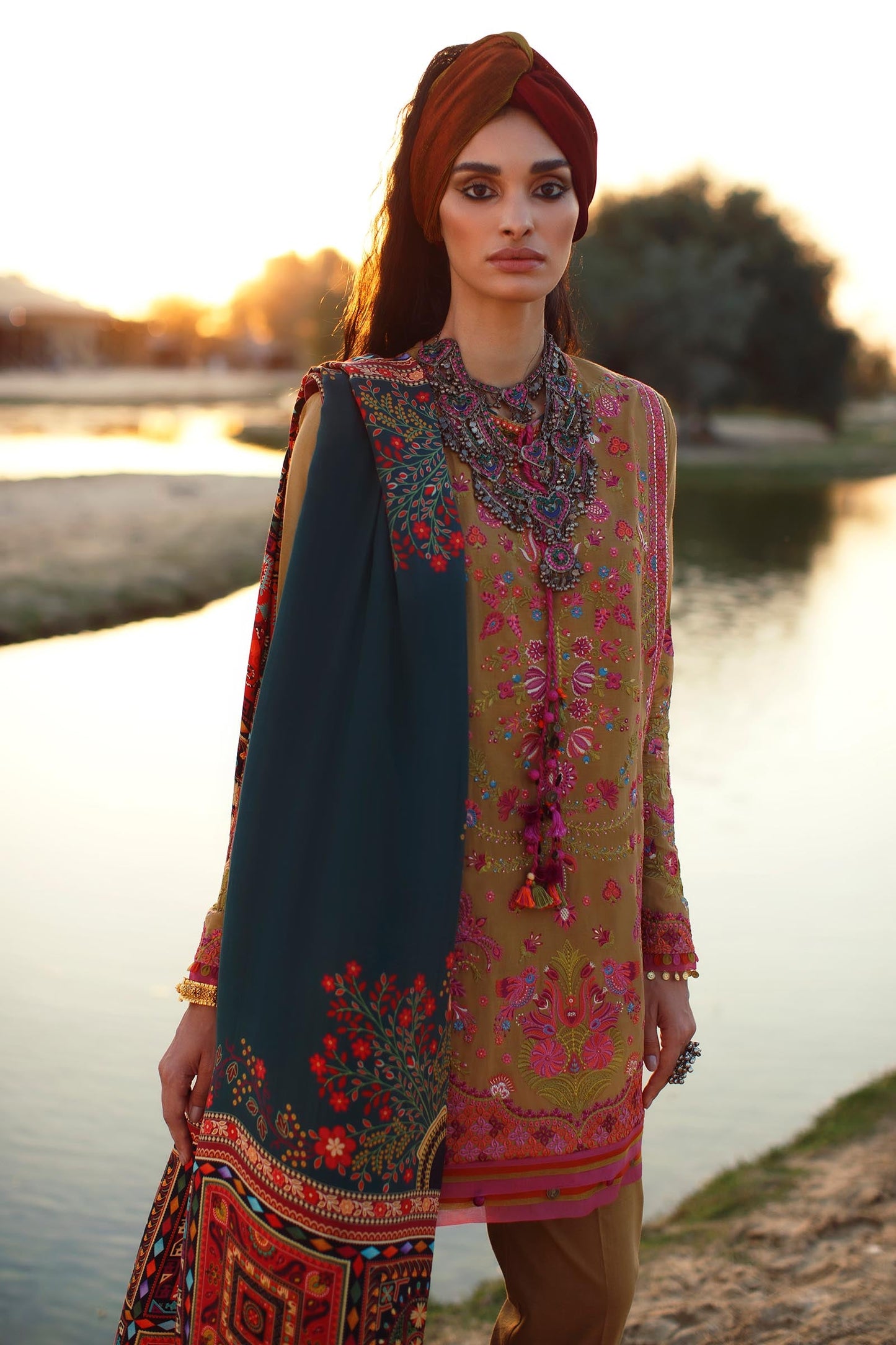 EL22-14 A (LYANNA) | Elan Lawn 2022 | Unstitched Embroidered Lawn Suit