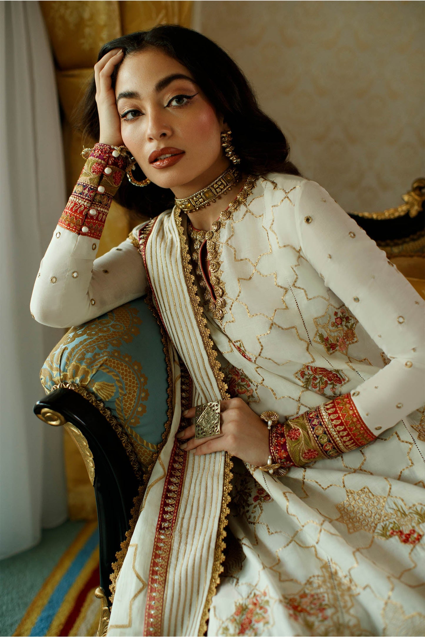 EL22-15 B (NADINE) | Elan Lawn 2022 | Unstitched Embroidered Lawn Suit