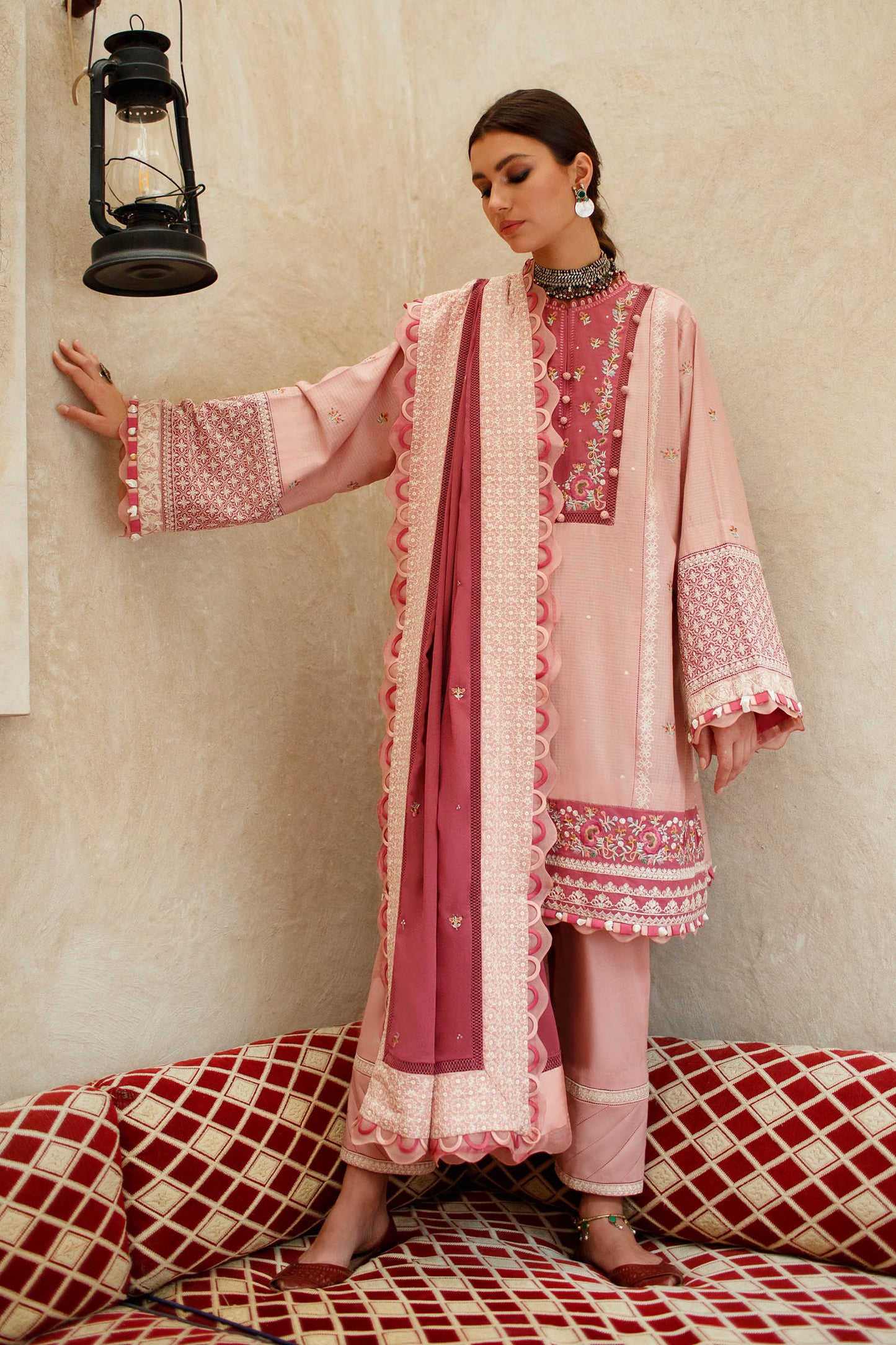 AVIZEH (ZL22-15 A) | Zaha Summer Lawn Collection 2022 | Unstitched Embroidered Lawn Suits