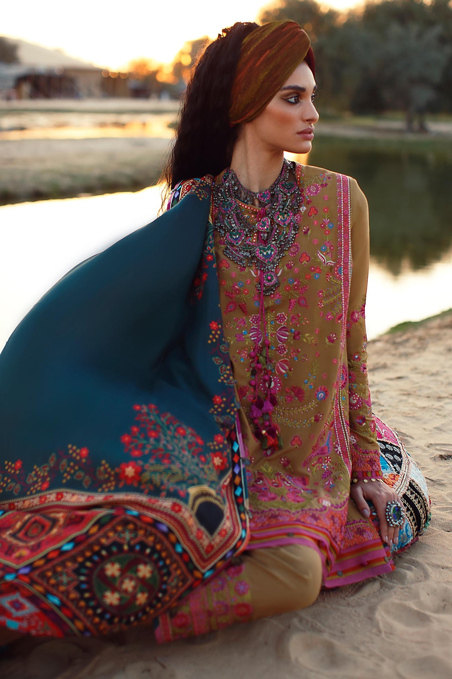 EL22-14 A (LYANNA) | Elan Lawn 2022 | Unstitched Embroidered Lawn Suit