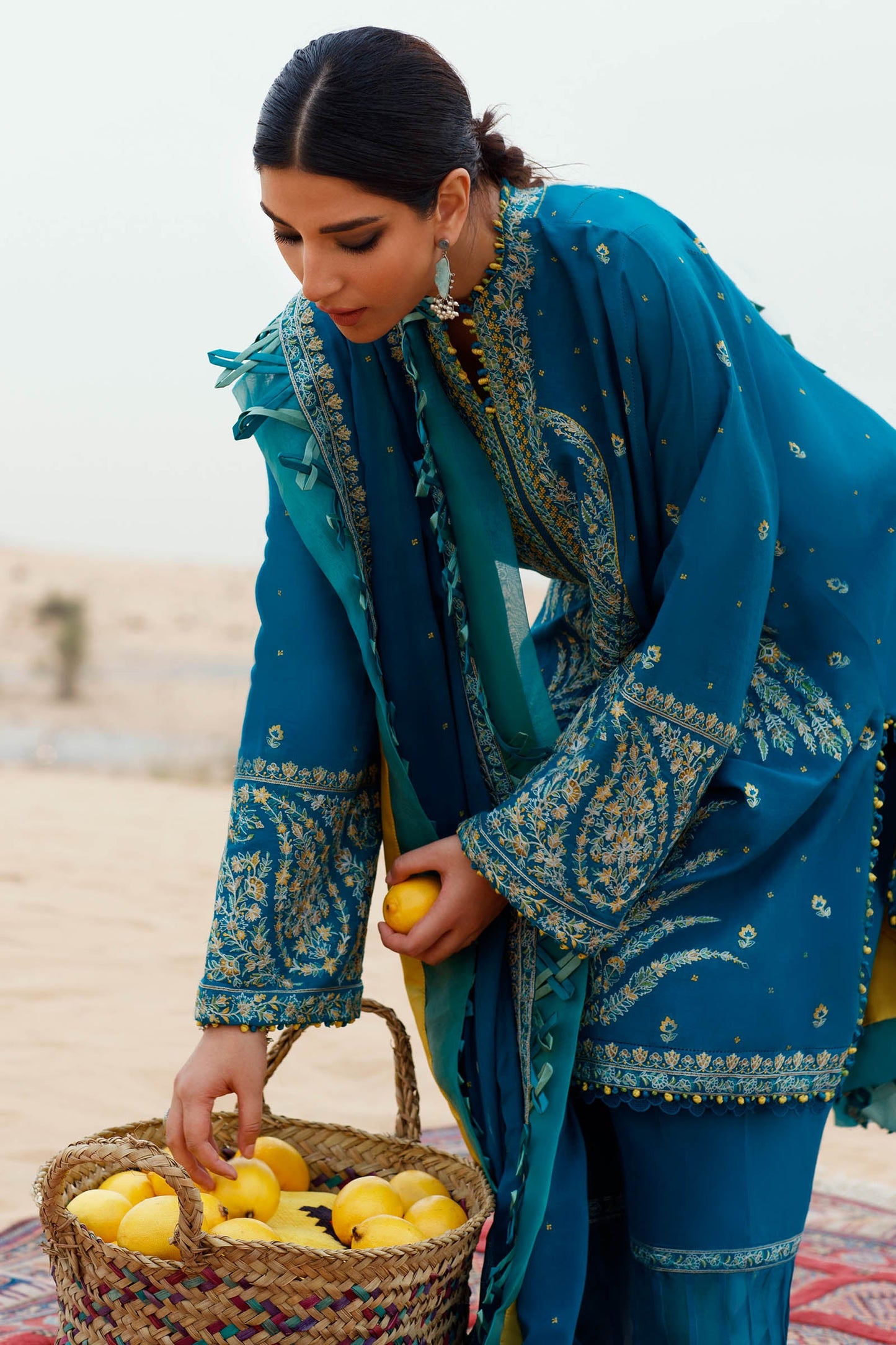 ZARBANU (ZL22-04 A) | Zaha Summer Lawn Collection 2022 | Unstitched Embroidered Lawn Suits