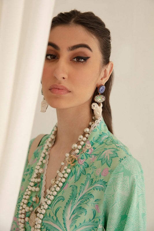 SERA (ZRW-20915) | Zaha RTW Poplin Collection 2023 | Stitched Lawn Cambric Cotton Suits
