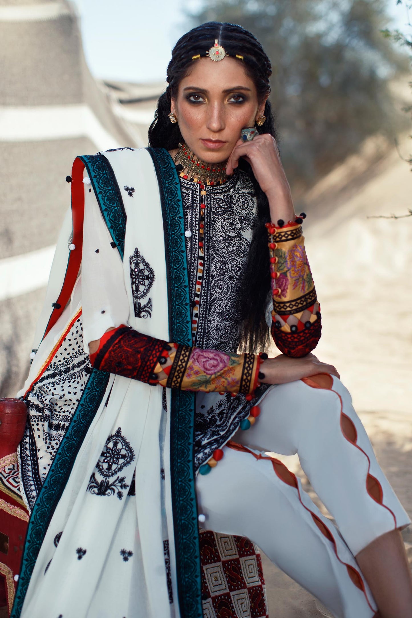 EL22-05 A (REEM) | Elan Lawn 2022 | Unstitched Embroidered Lawn Suit