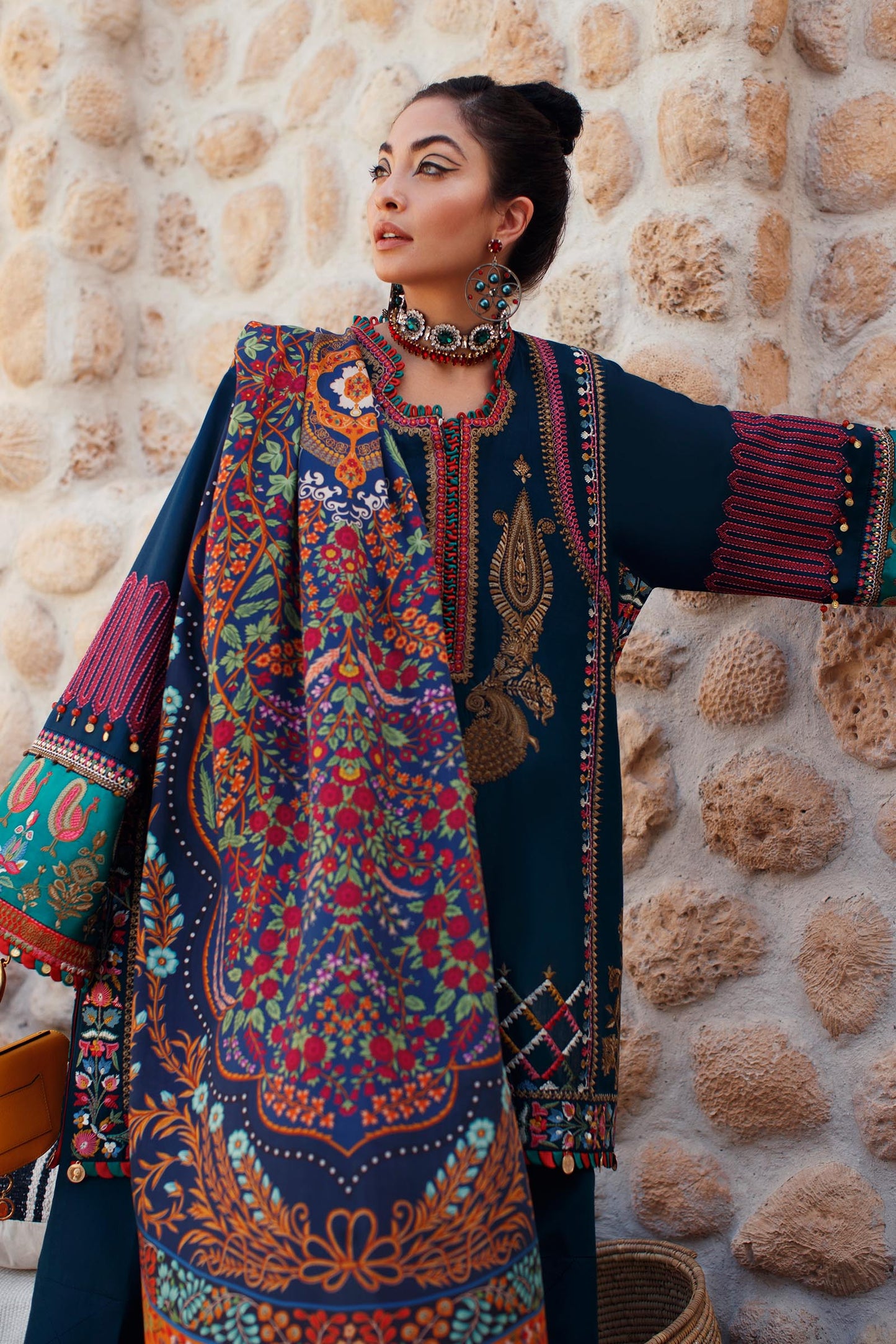 EL22-08 B (RIYA) | Elan Lawn 2022 | Unstitched Embroidered Lawn Suit