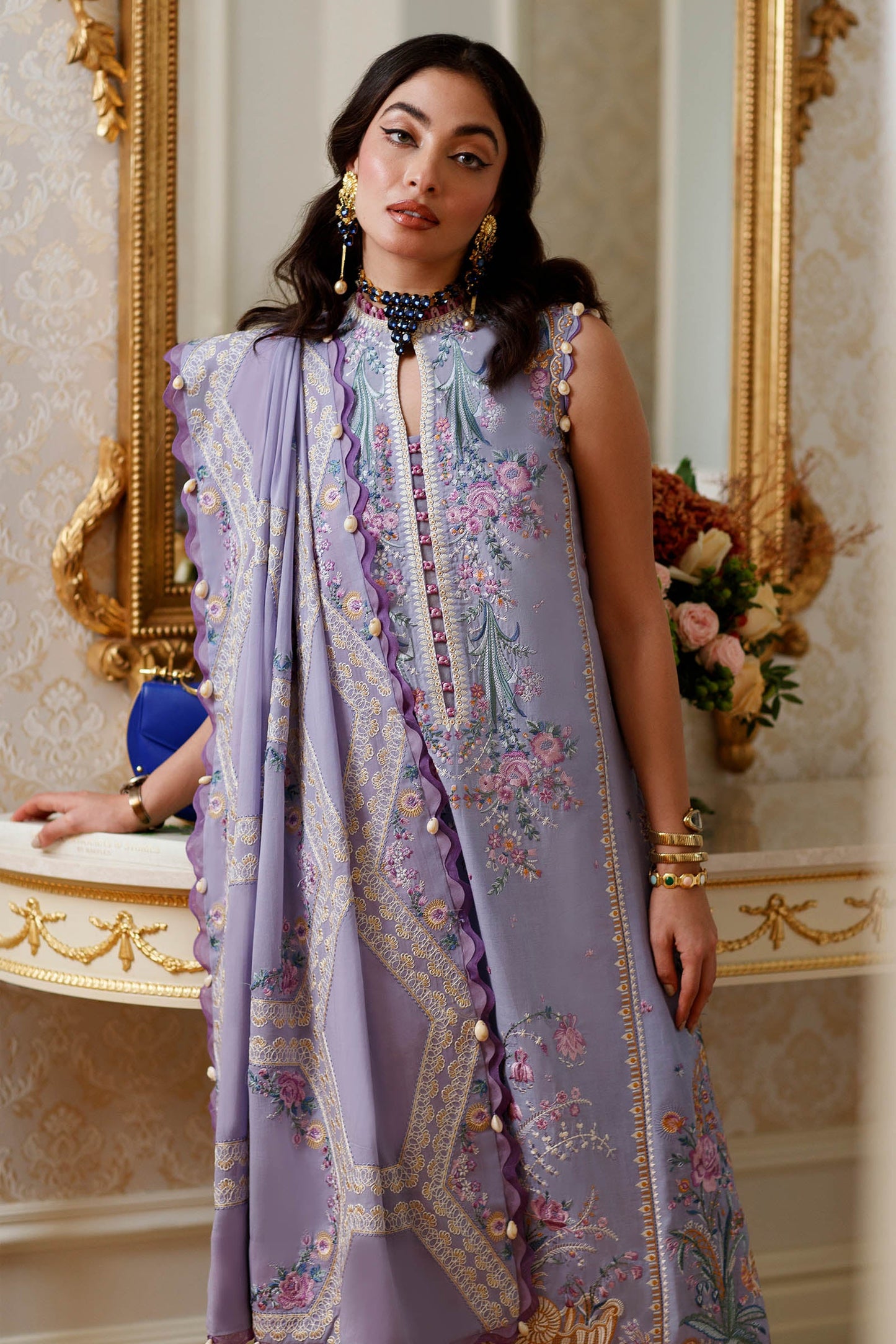 EL22-12 B (AIREEN) | Elan Lawn 2022 | Unstitched Embroidered Lawn Suit