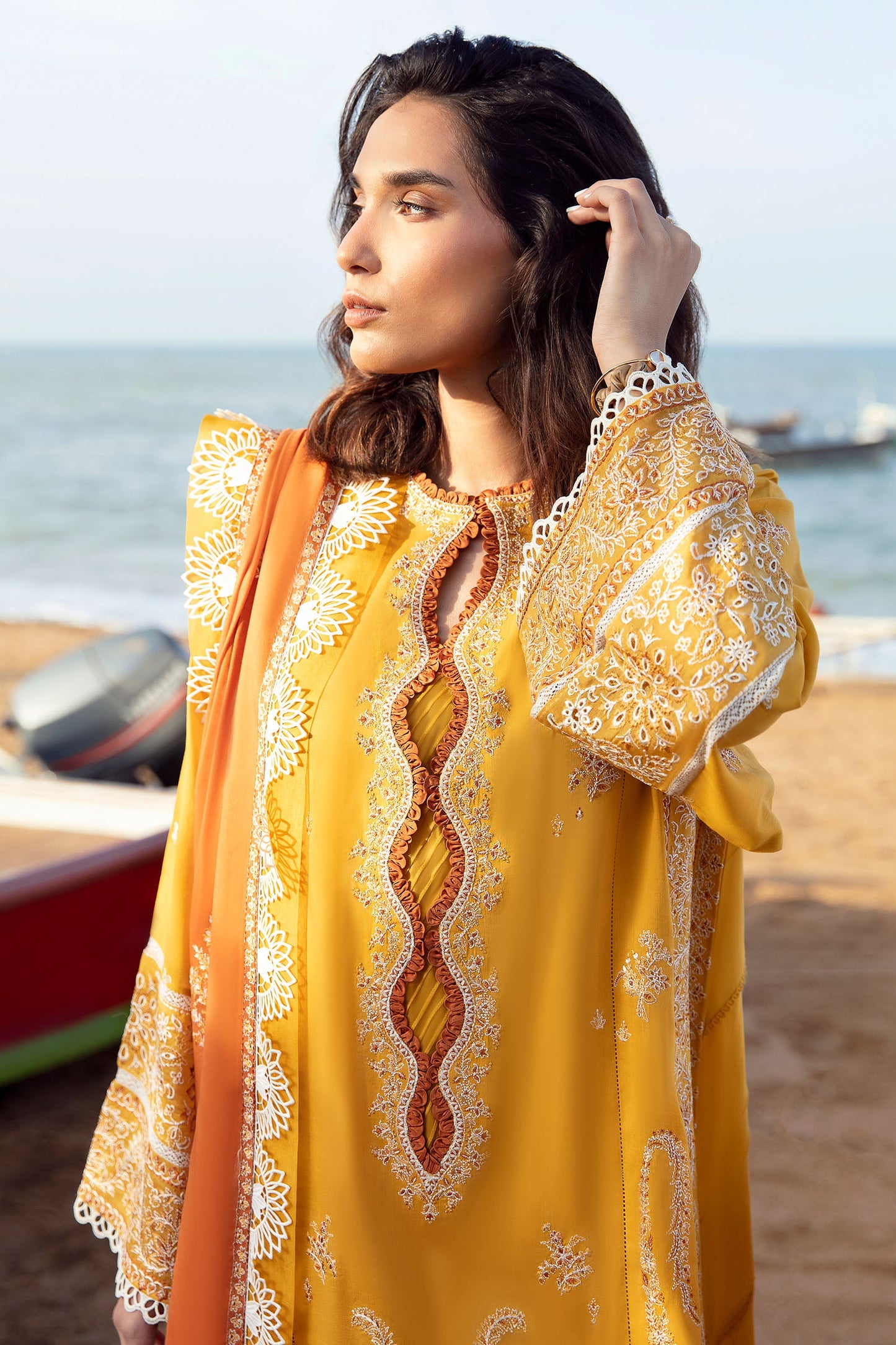 ISKELE (ZL23-01 B) | Zaha Lawn Collection 2023 | Embroidered Unstitched Lawn Suits