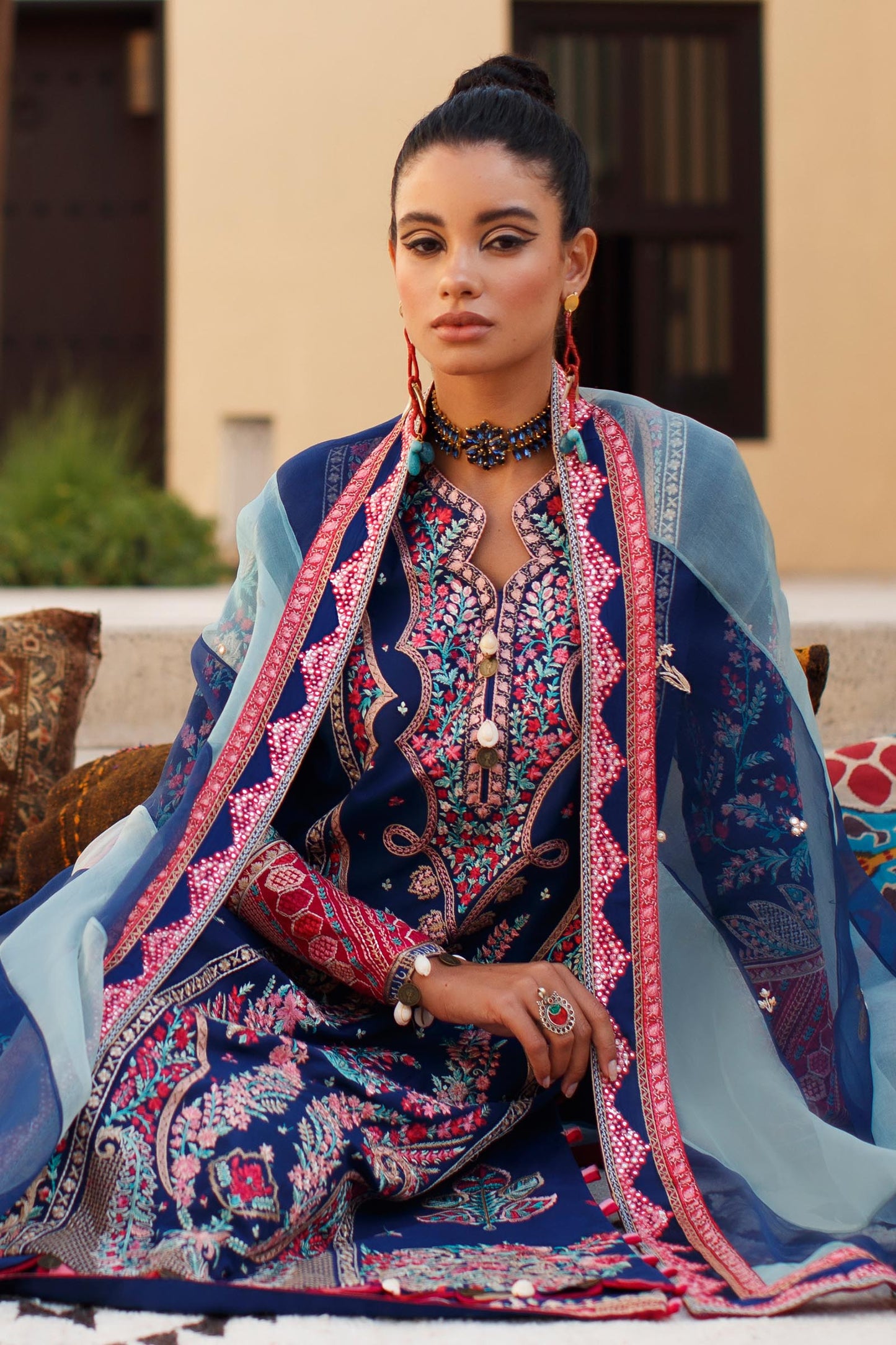 EL22-06 B (ELNAZ) | Elan Lawn 2022 | Unstitched Embroidered Lawn Suit