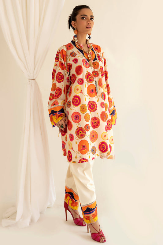 MORAY (ZRW-20947) | Zaha RTW Poplin Collection 2023 | Stitched Lawn Cambric Cotton Suits