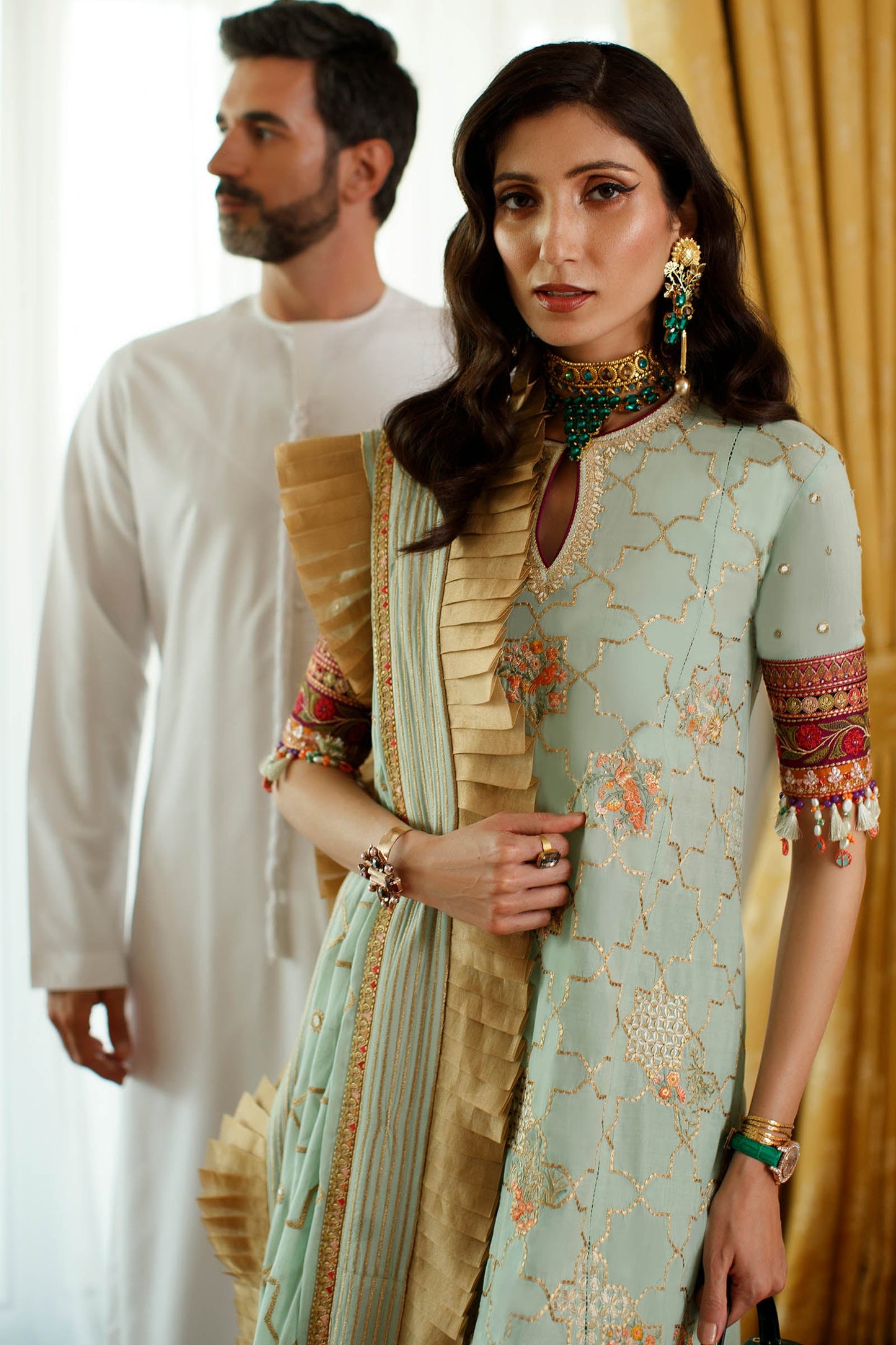 EL22-15 A (NADINE) | Elan Lawn 2022 | Unstitched Embroidered Lawn Suit