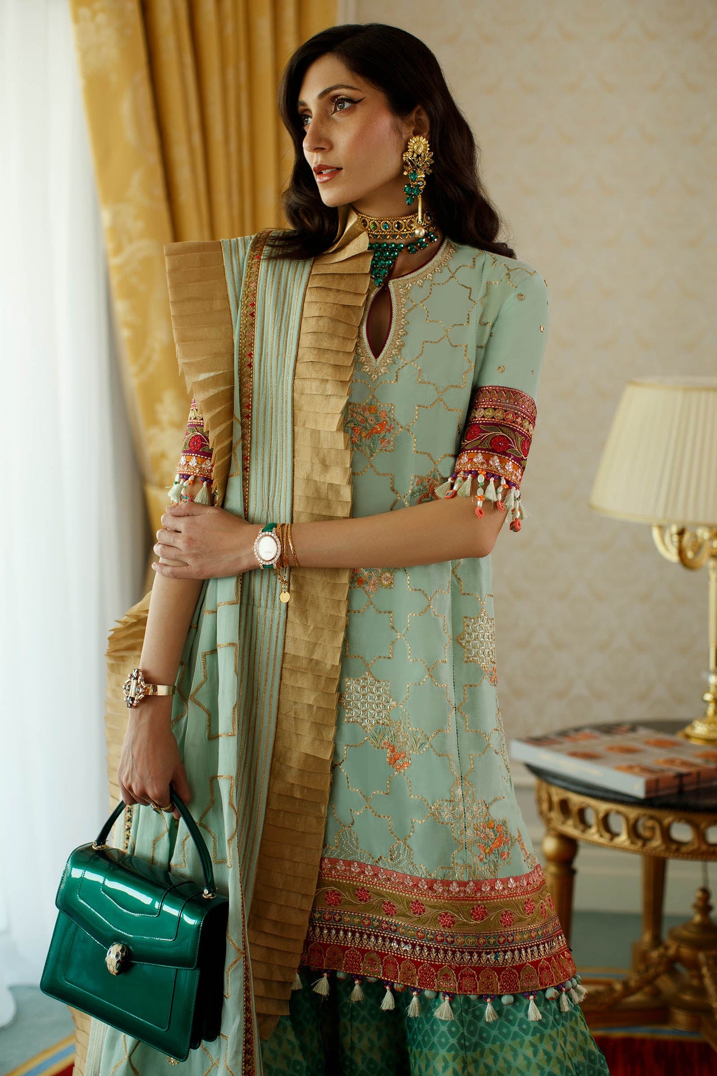 EL22-15 A (NADINE) | Elan Lawn 2022 | Unstitched Embroidered Lawn Suit