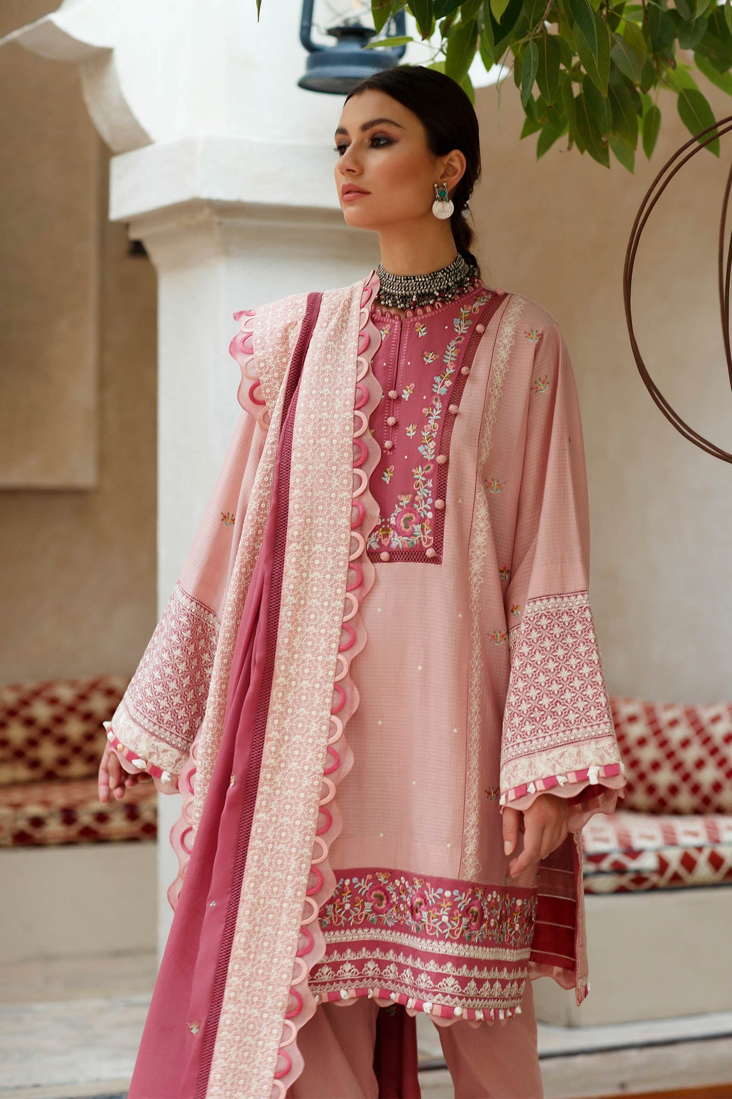AVIZEH (ZL22-15 A) | Zaha Summer Lawn Collection 2022 | Unstitched Embroidered Lawn Suits