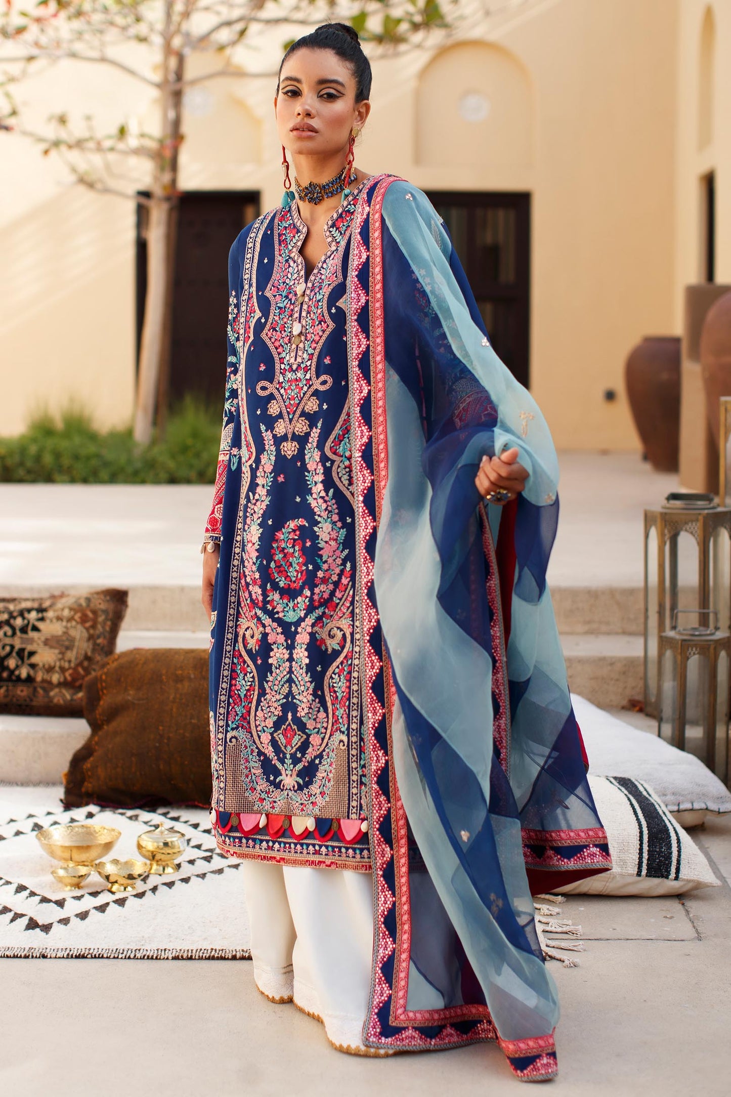 EL22-06 B (ELNAZ) | Elan Lawn 2022 | Unstitched Embroidered Lawn Suit