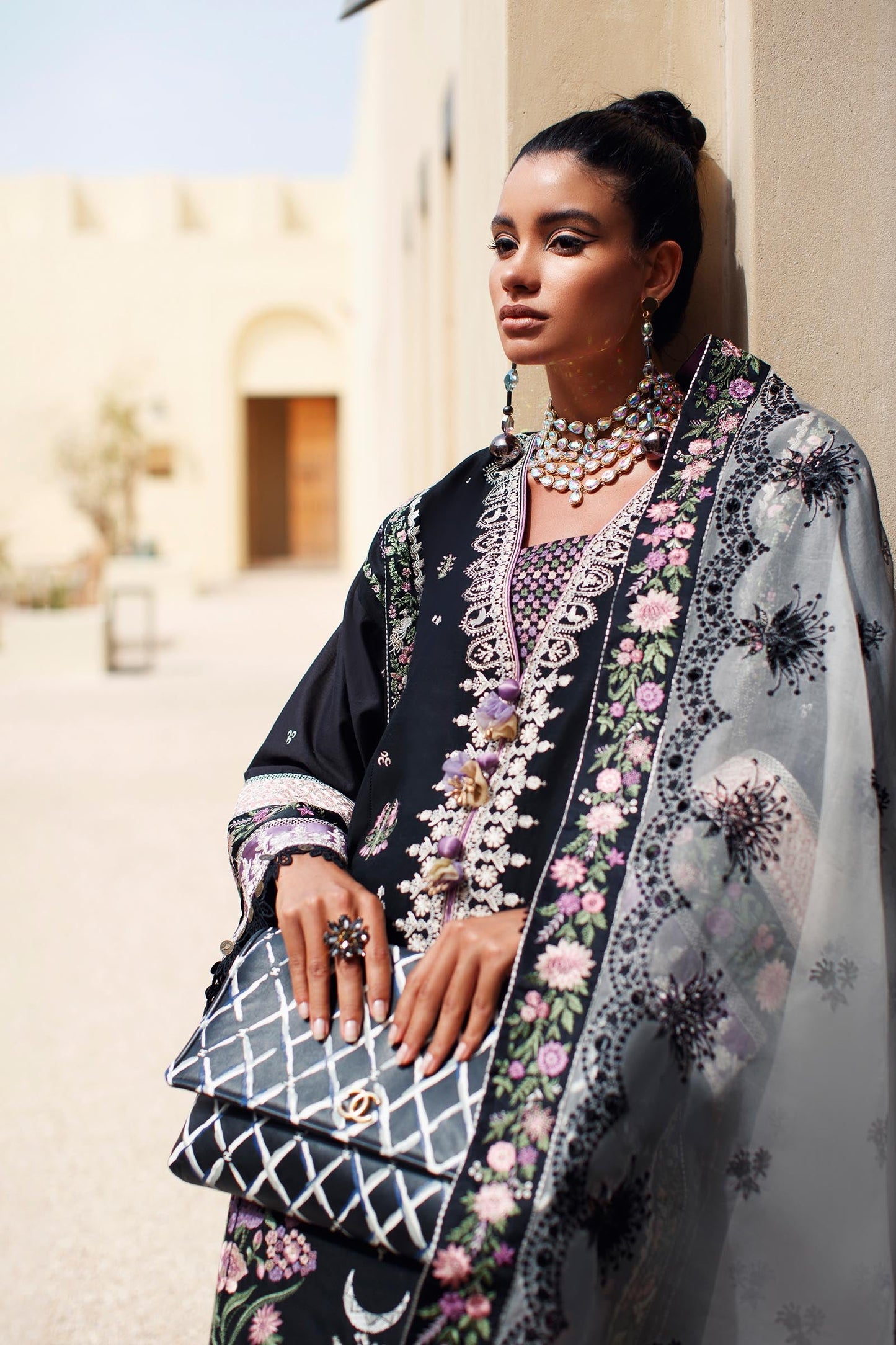 EL22-02 A (ZENEL) | Elan Lawn 2022 | Unstitched Embroidered Lawn Suit