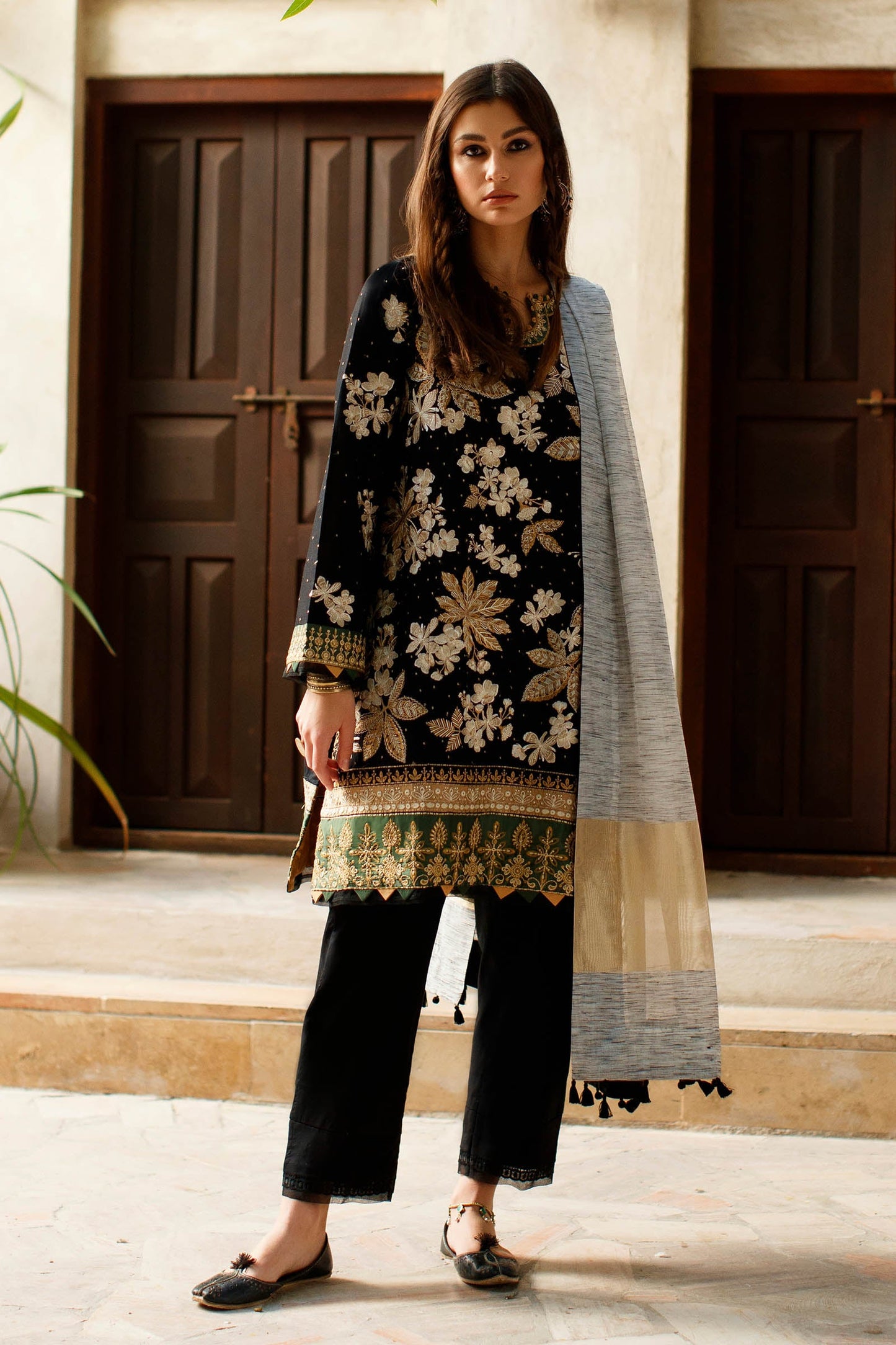 FARIBA (ZL22-11 B) | Zaha Summer Lawn Collection 2022 | Unstitched Embroidered Lawn Suits