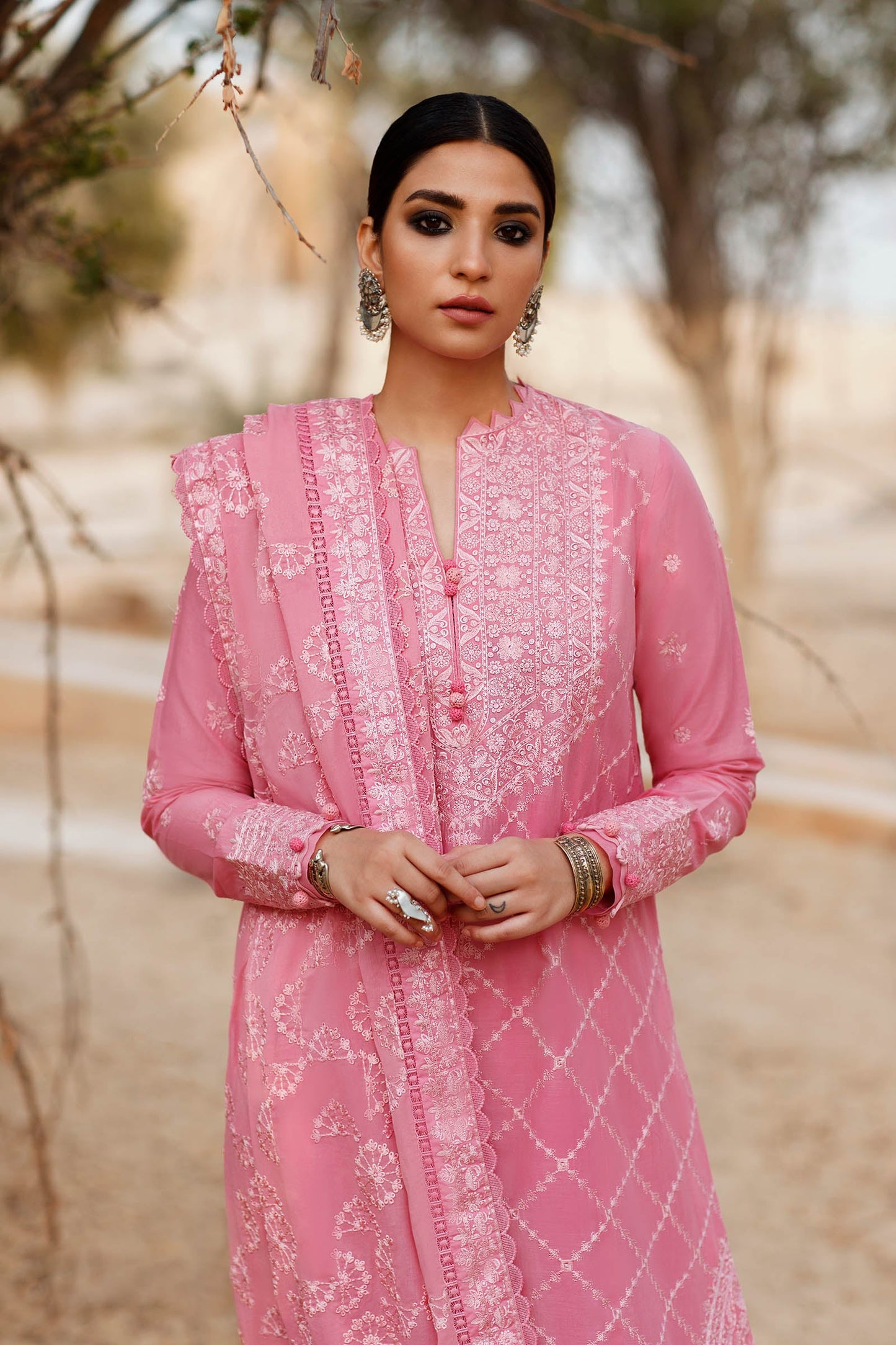 ROZHIN (ZL22-12 B) | Zaha Summer Lawn Collection 2022 | Unstitched Embroidered Lawn Suits