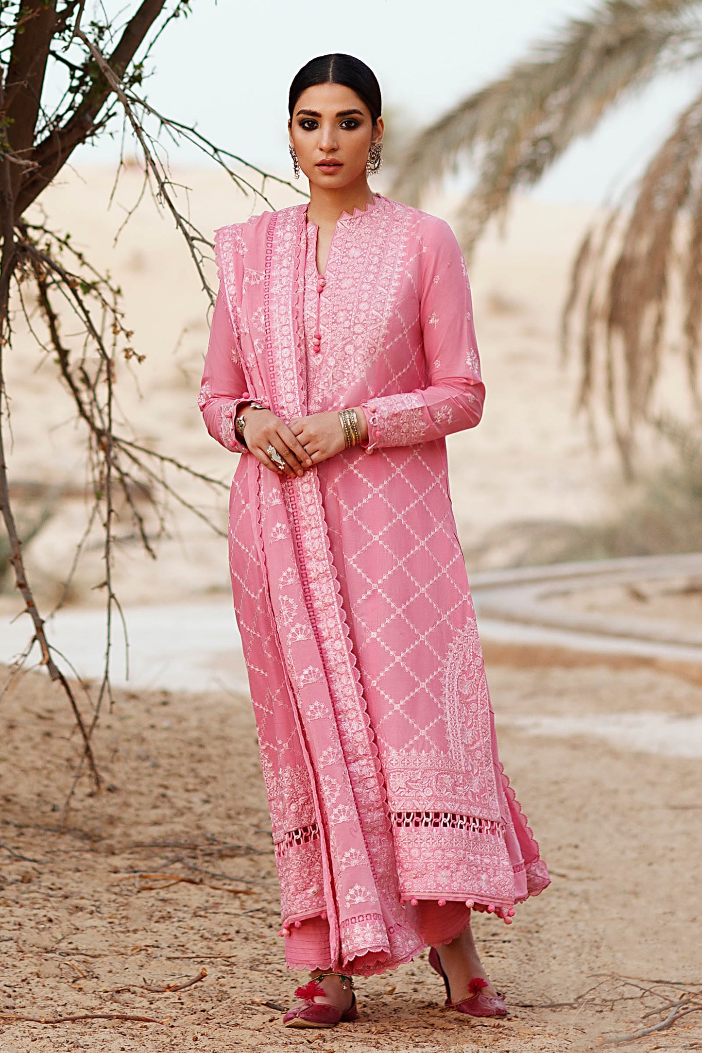 ROZHIN (ZL22-12 B) | Zaha Summer Lawn Collection 2022 | Unstitched Embroidered Lawn Suits
