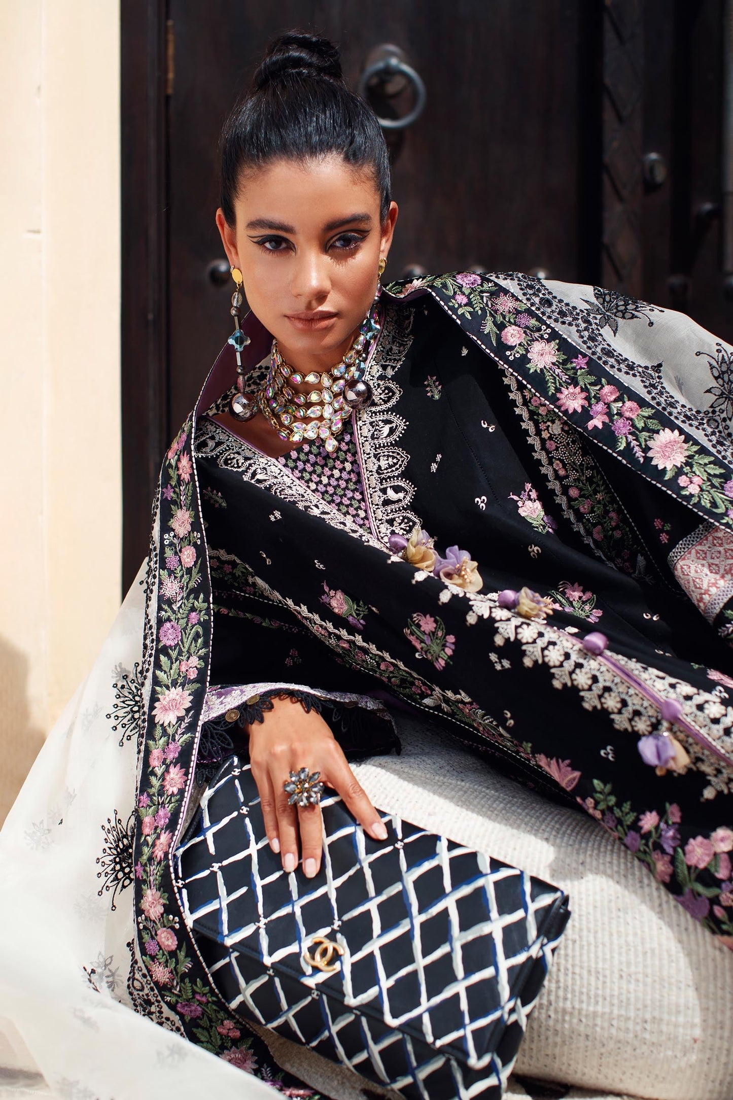 EL22-02 A (ZENEL) | Elan Lawn 2022 | Unstitched Embroidered Lawn Suit