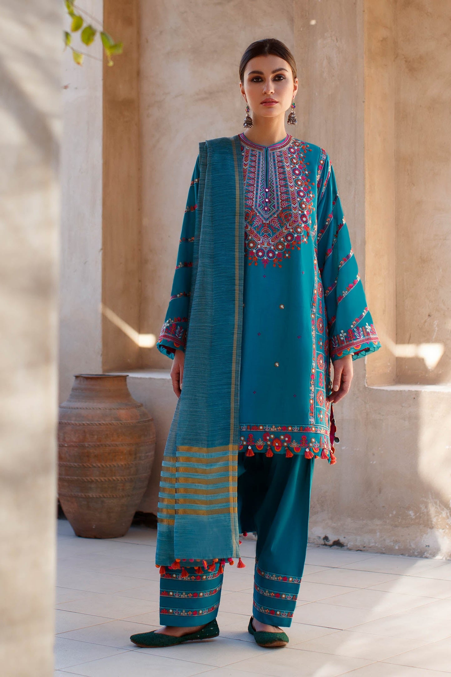 SOUZAN (ZL22-05 A) | Zaha Summer Lawn Collection 2022 | Unstitched Embroidered Lawn Suits