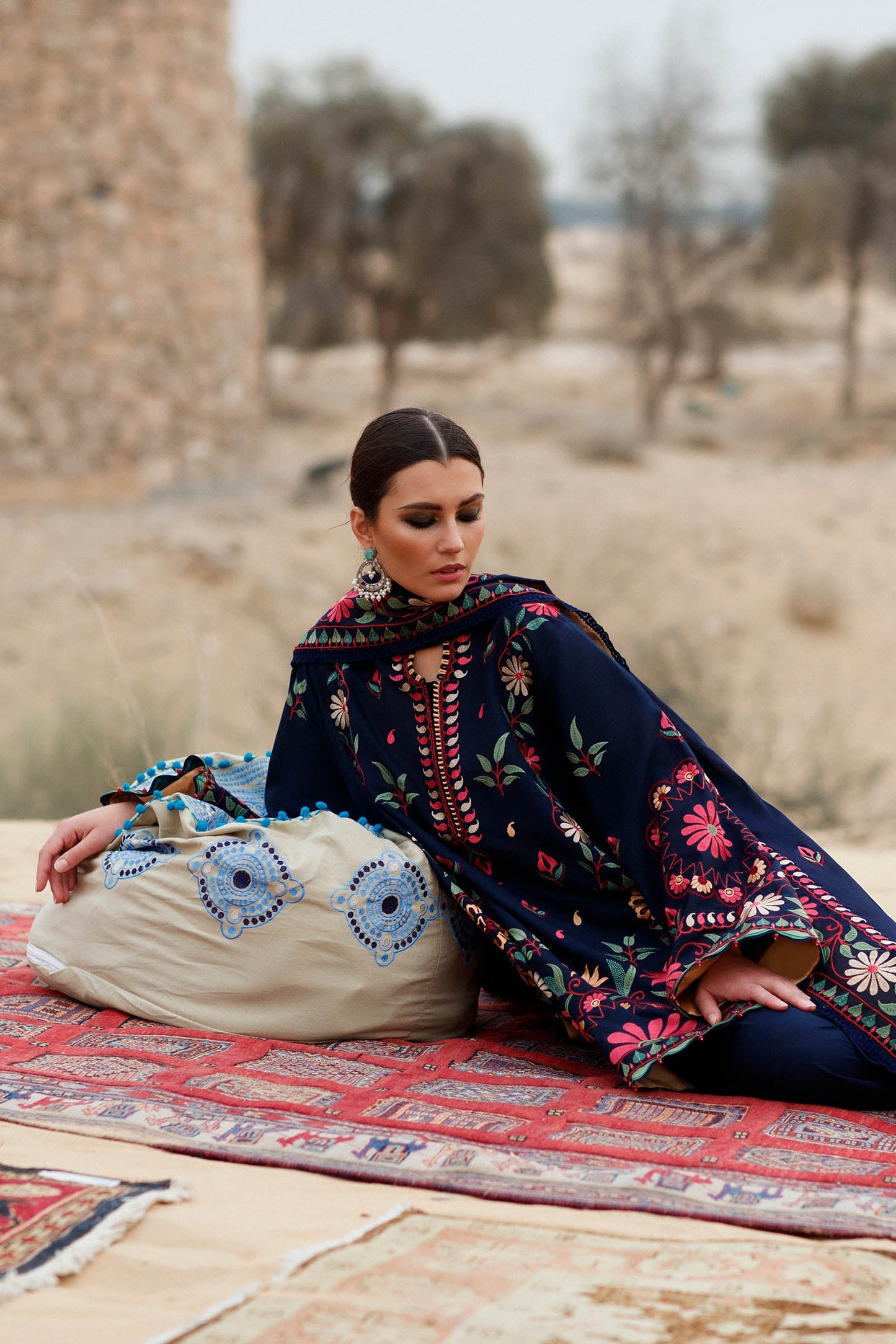 URSIYA (ZL22-07 A) | Zaha Summer Lawn Collection 2022 | Unstitched Embroidered Lawn Suits