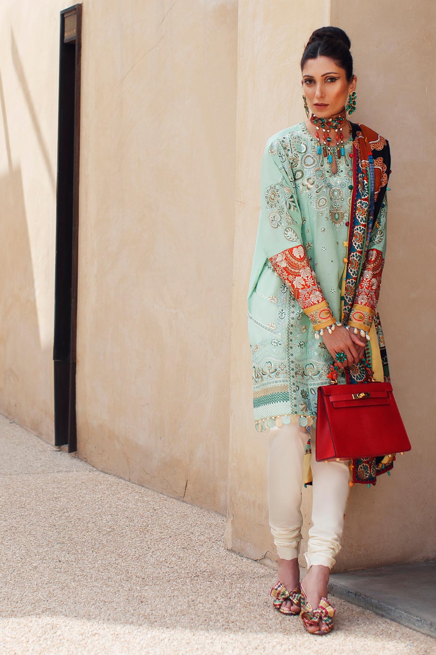 EL22-09 B (NIMA) | Elan Lawn 2022 | Unstitched Embroidered Lawn Suit