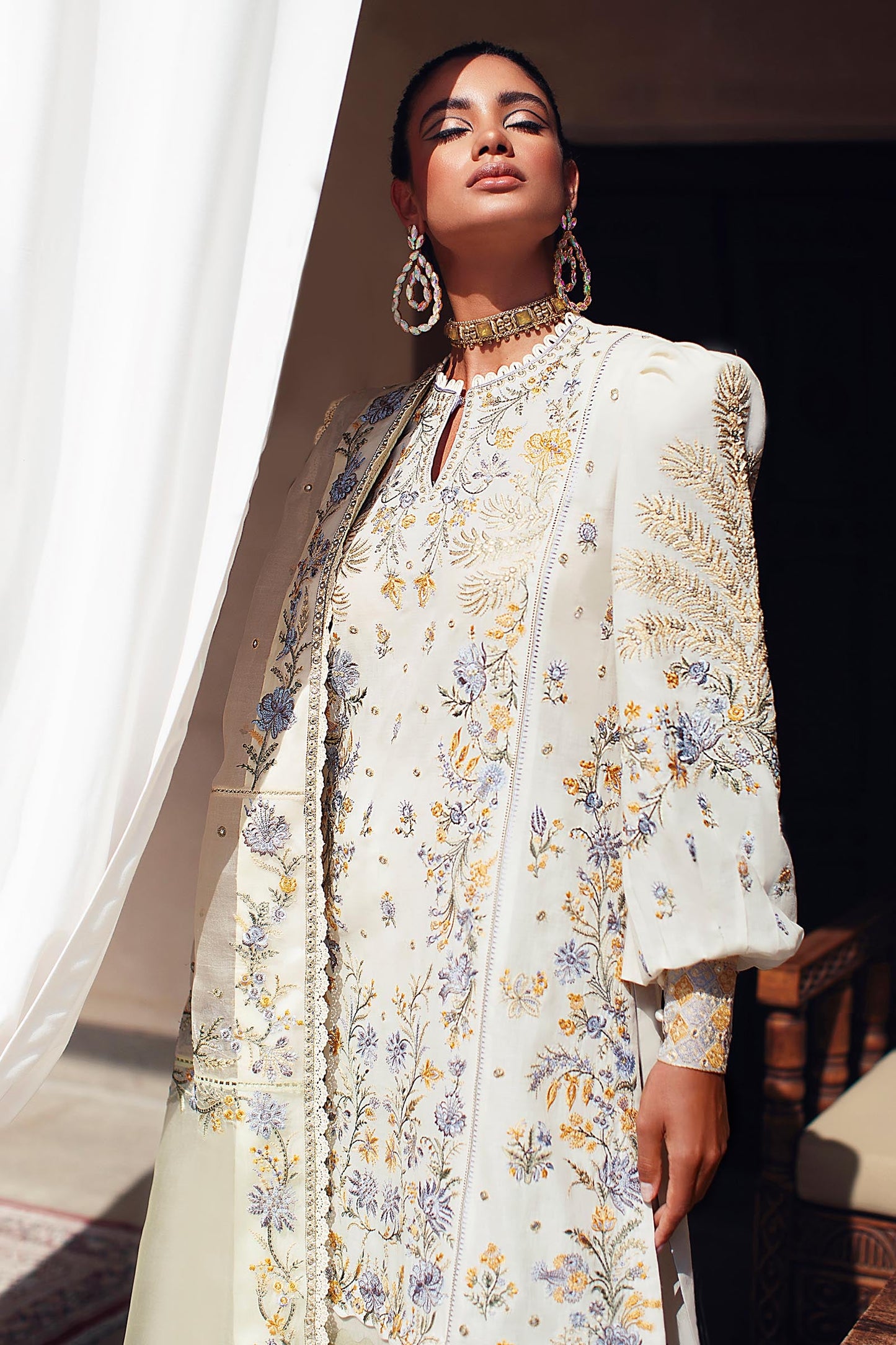 EL22-11 B (NEZIHA) | Elan Lawn 2022 | Unstitched Embroidered Lawn Suit