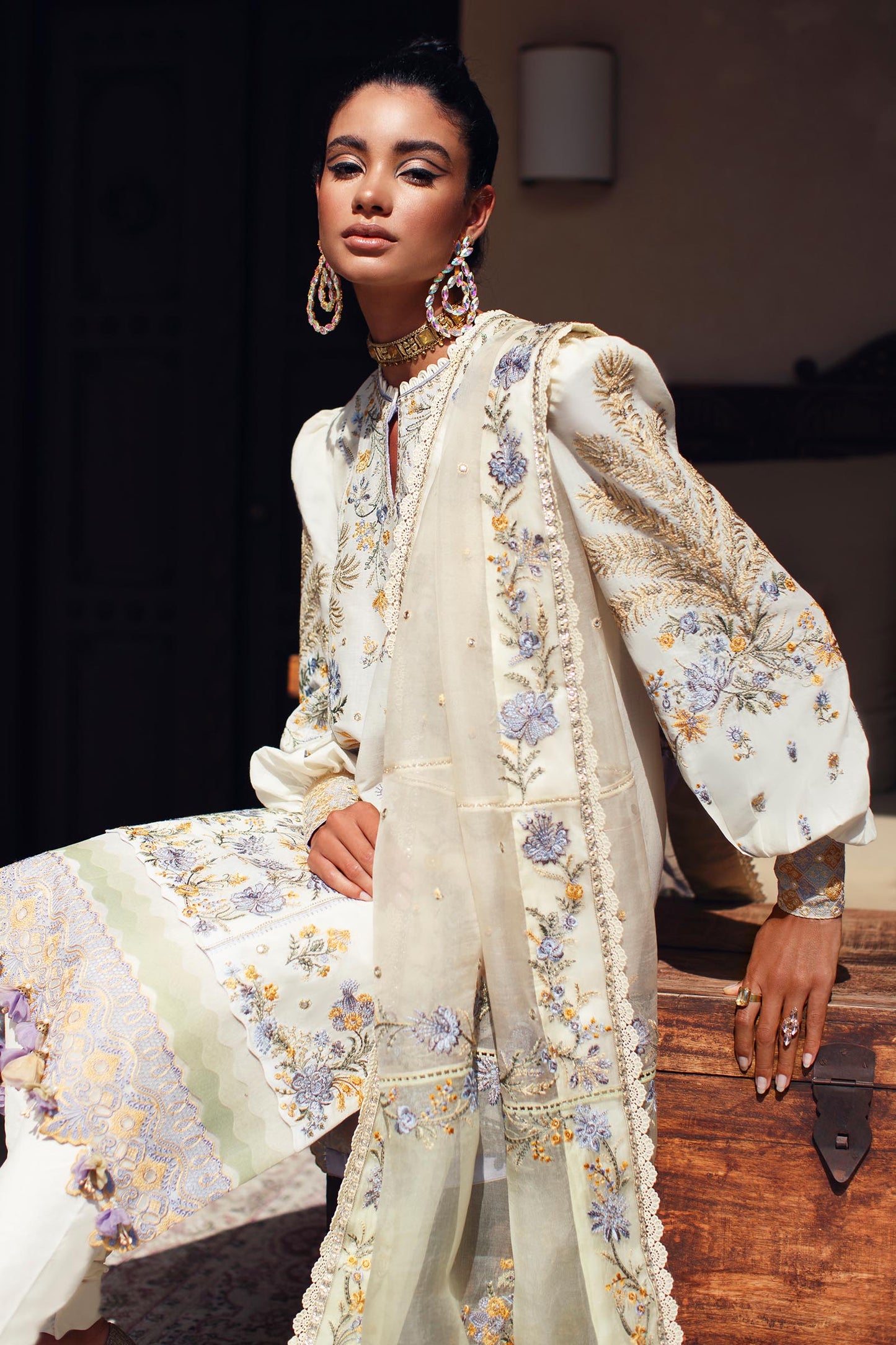 EL22-11 B (NEZIHA) | Elan Lawn 2022 | Unstitched Embroidered Lawn Suit