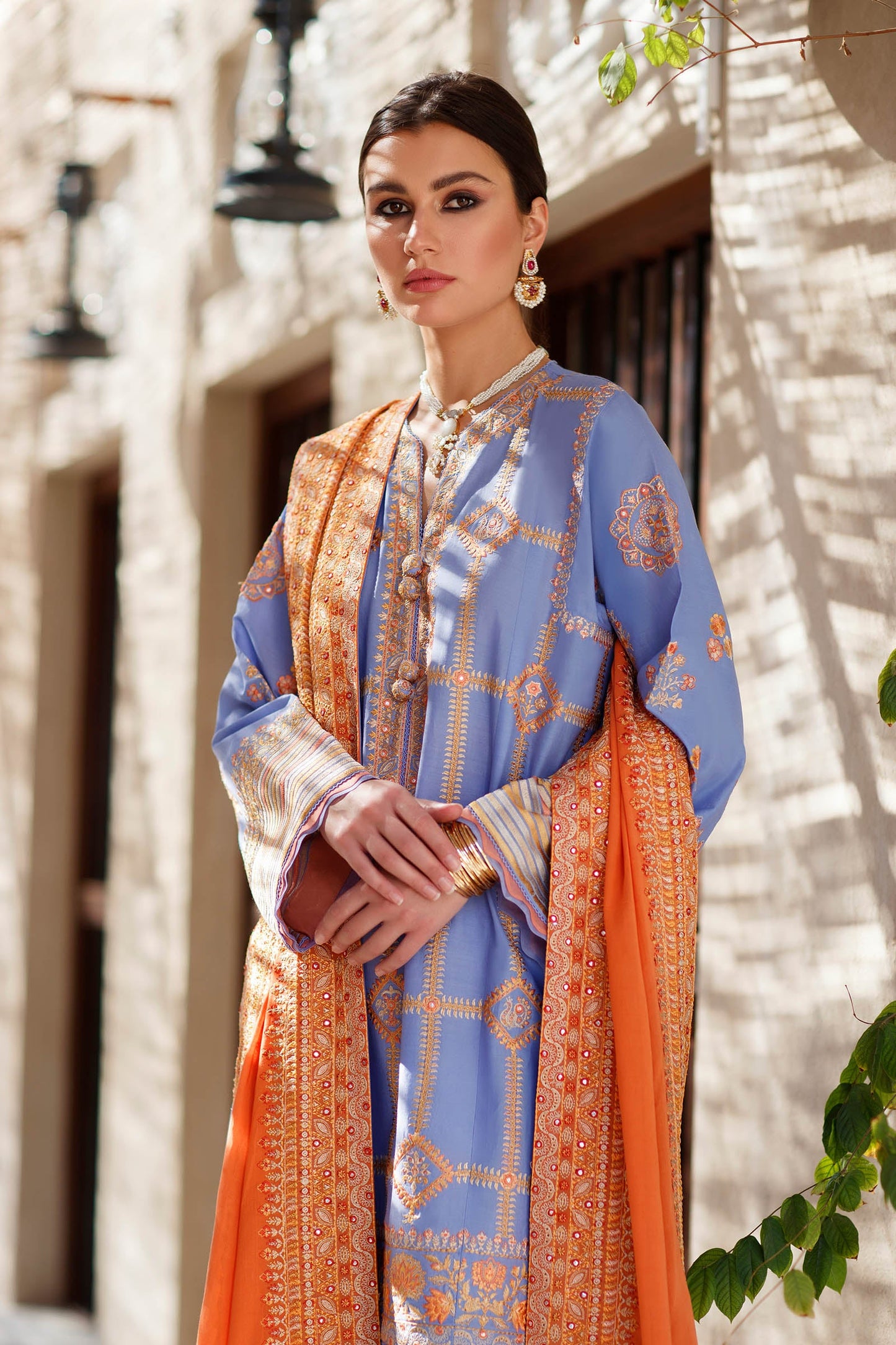 LINA (ZL22-13 A) | Zaha Summer Lawn Collection 2022 | Unstitched Embroidered Lawn Suits