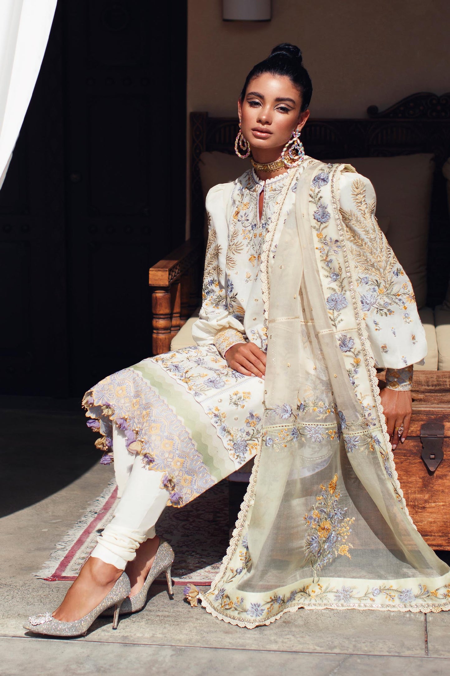 EL22-11 B (NEZIHA) | Elan Lawn 2022 | Unstitched Embroidered Lawn Suit