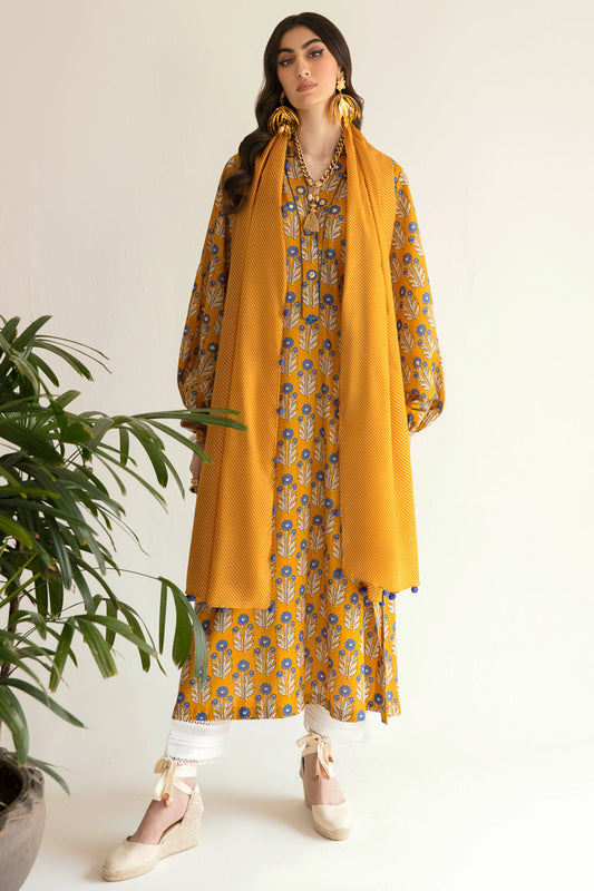 SEDA (ZRW-20940) | Zaha RTW Poplin Collection 2023 | Stitched Lawn Cambric Cotton Suits