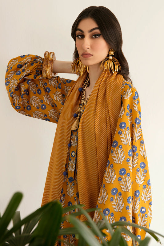 SEDA (ZRW-20940) | Zaha RTW Poplin Collection 2023 | Stitched Lawn Cambric Cotton Suits