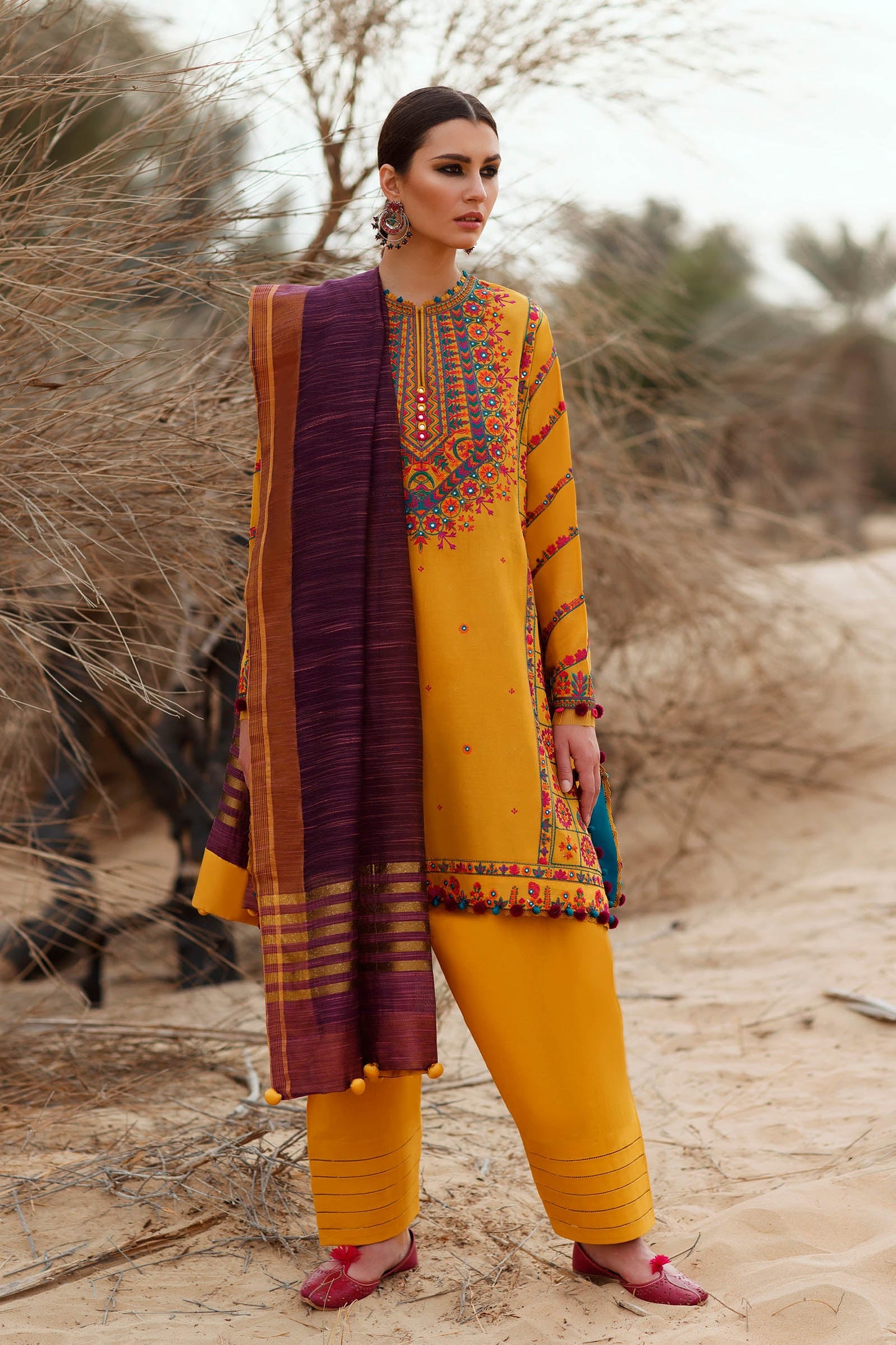 SOUZAN (ZL22-05 B) | Zaha Summer Lawn Collection 2022 | Unstitched Embroidered Lawn Suits