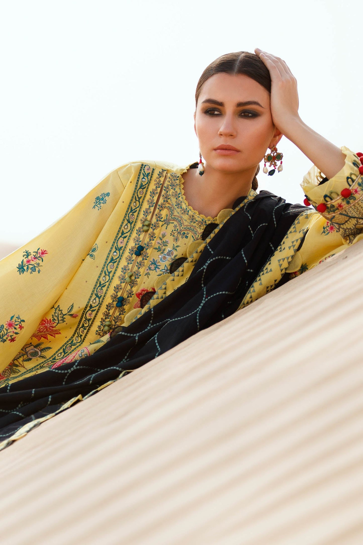 TALAYEH (ZL22-06 A) | Zaha Summer Lawn Collection 2022 | Unstitched Embroidered Lawn Suits