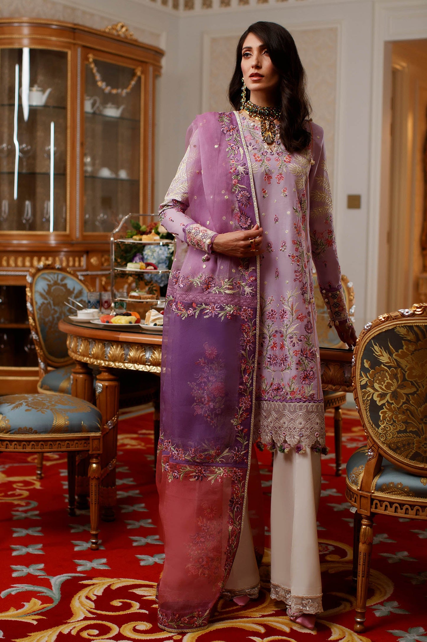 EL22-11 A (NEZIHA) | Elan Lawn 2022 | Unstitched Embroidered Lawn Suit