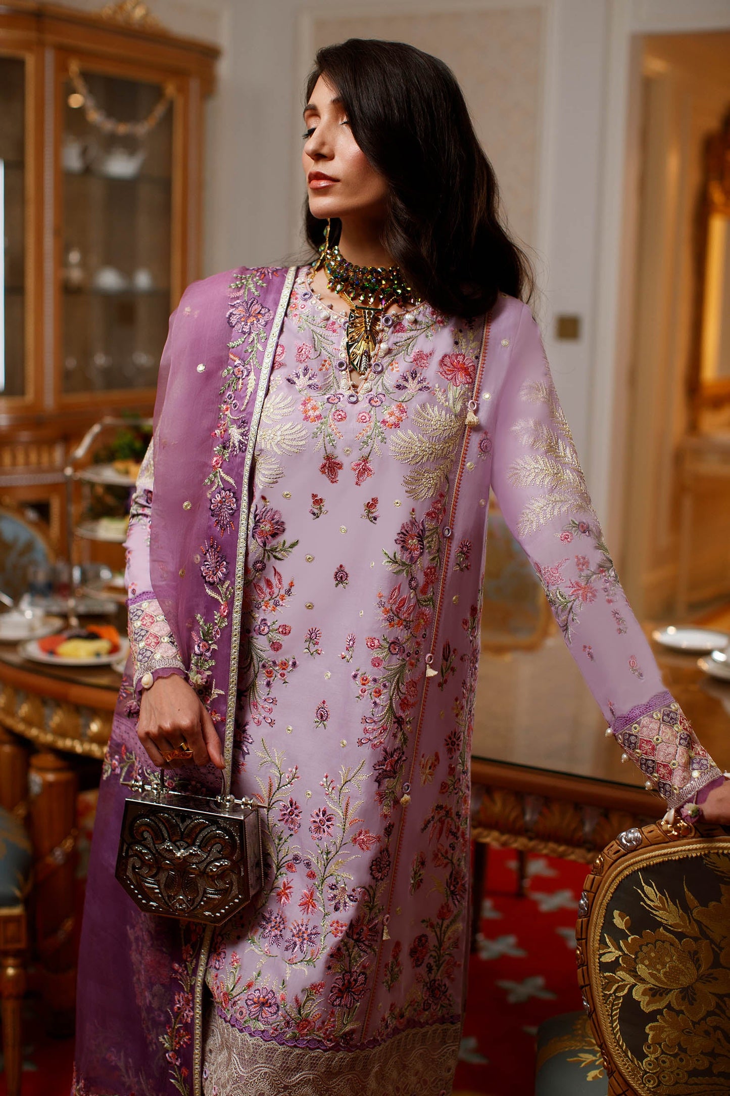EL22-11 A (NEZIHA) | Elan Lawn 2022 | Unstitched Embroidered Lawn Suit