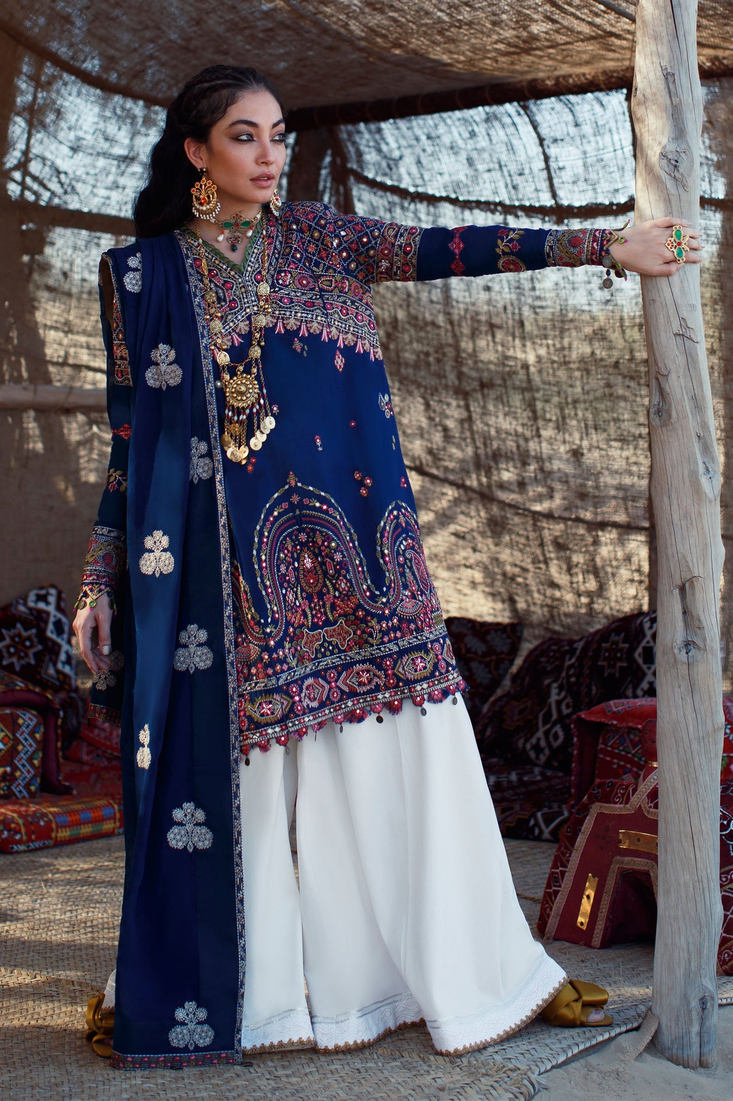 EL22-07 B (ZEINA) | Elan Lawn 2022 | Unstitched Embroidered Lawn Suit