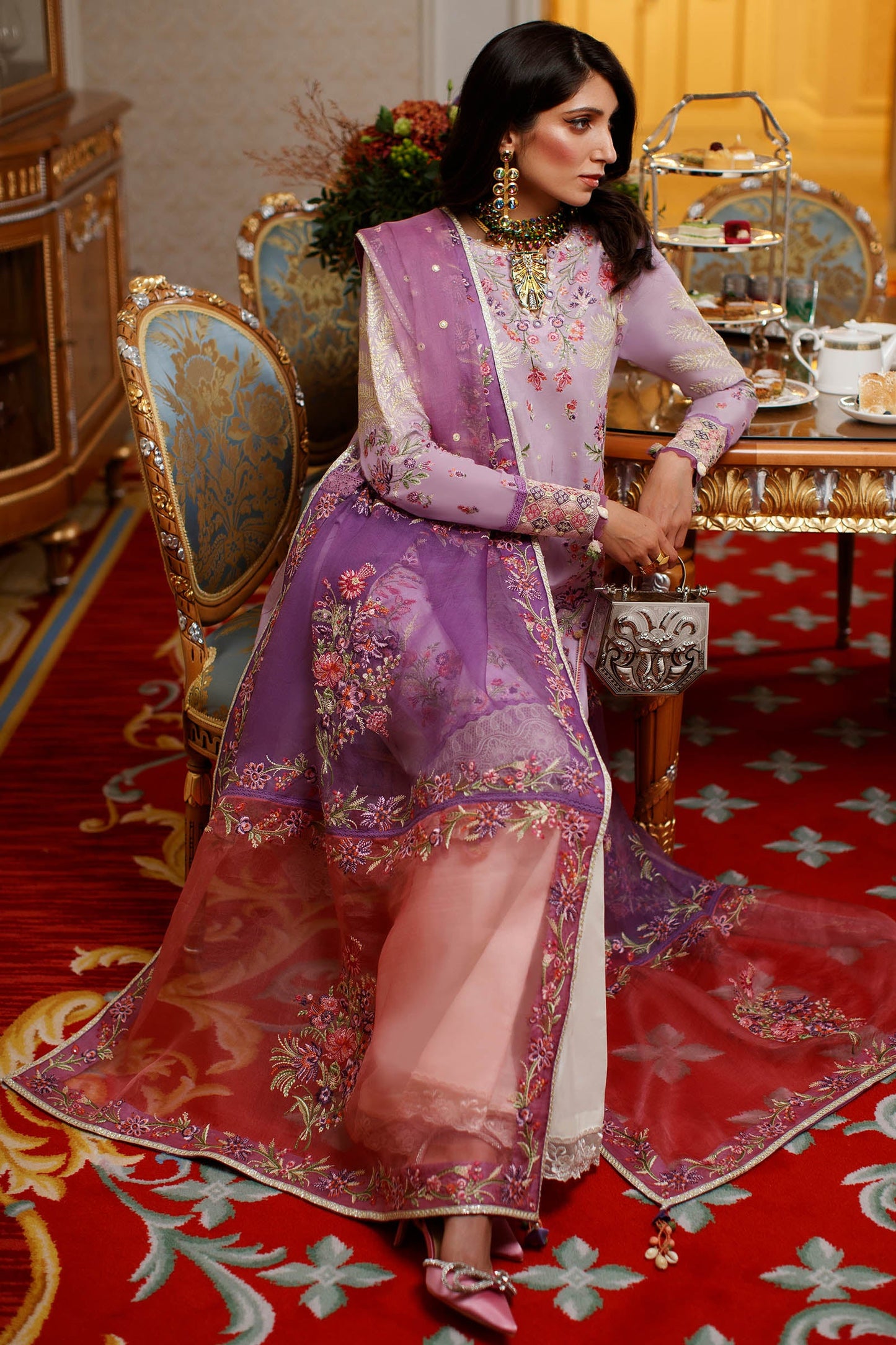 EL22-11 A (NEZIHA) | Elan Lawn 2022 | Unstitched Embroidered Lawn Suit