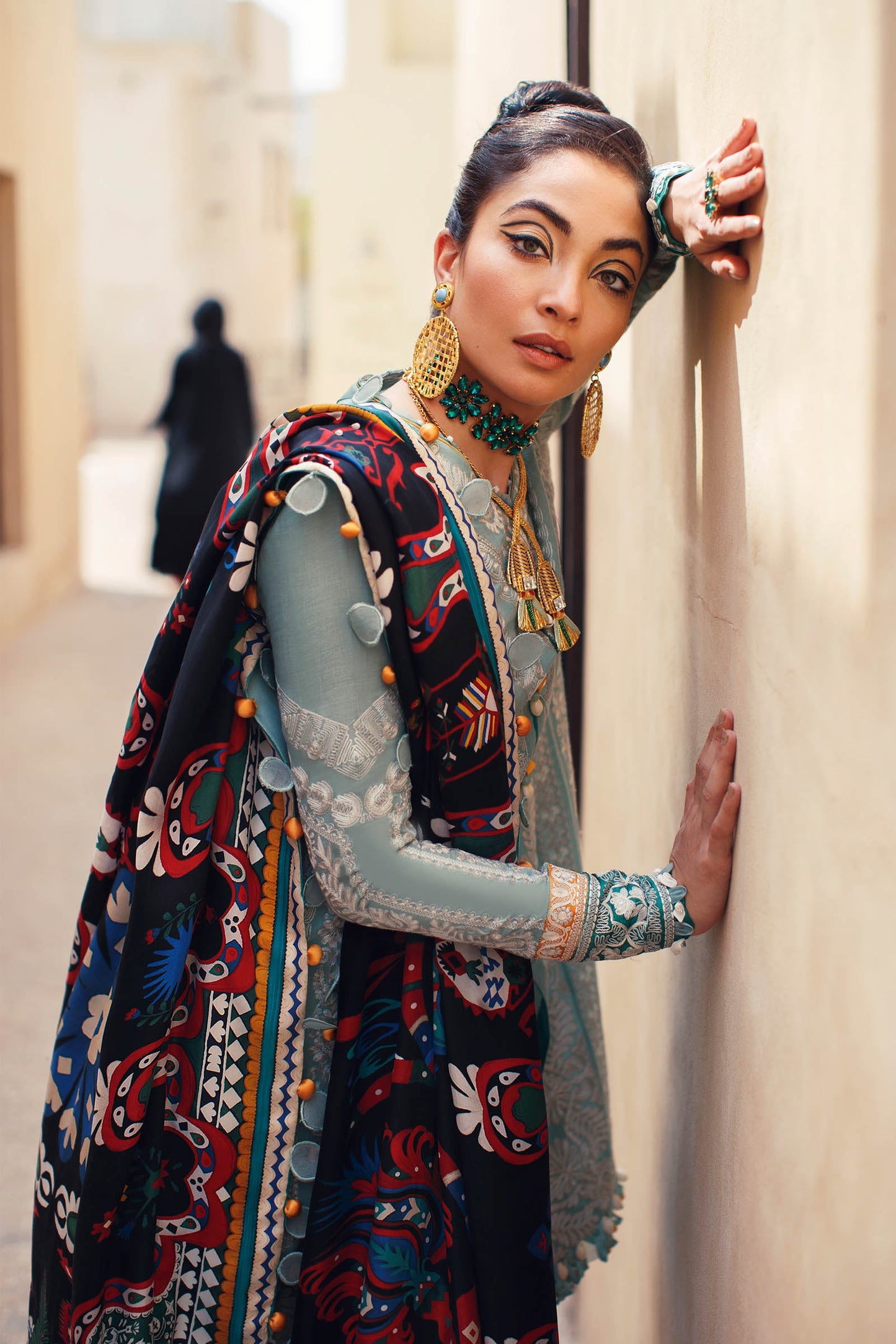 EL22-03 A (QISTINA) | Elan Lawn 2022 | Unstitched Embroidered Lawn Suit