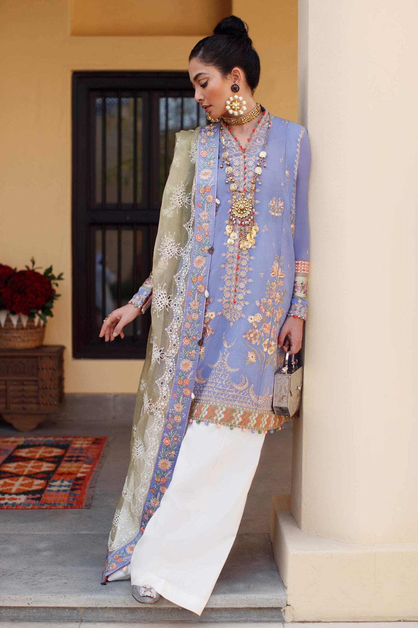 EL22-02 B (ZENEL) | Elan Lawn 2022 | Unstitched Embroidered Lawn Suit