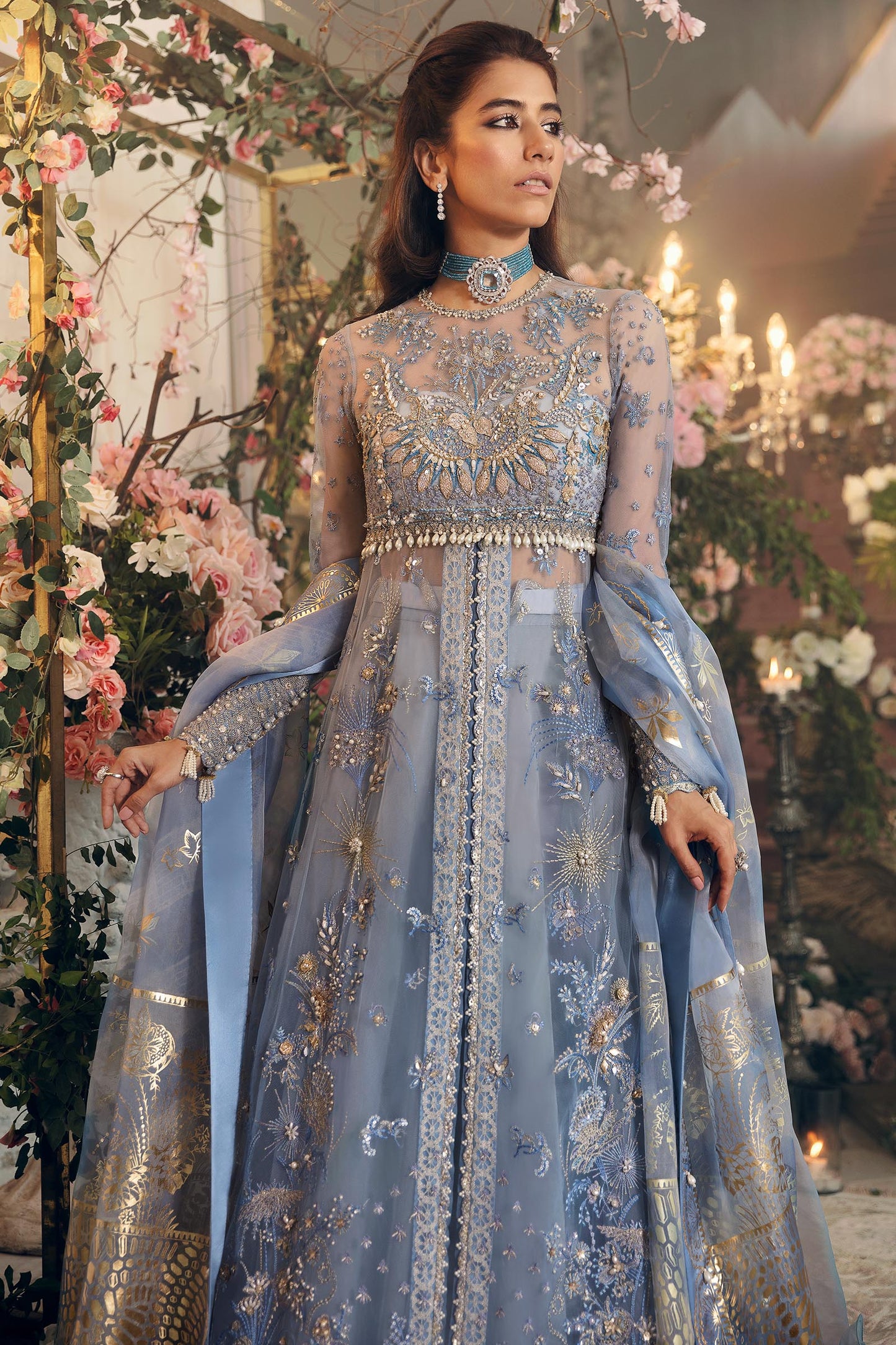 AREZOU (ZRW-20585) | Zaha Gossamer RTW Collection 2022 | Stitched Embellished Suits