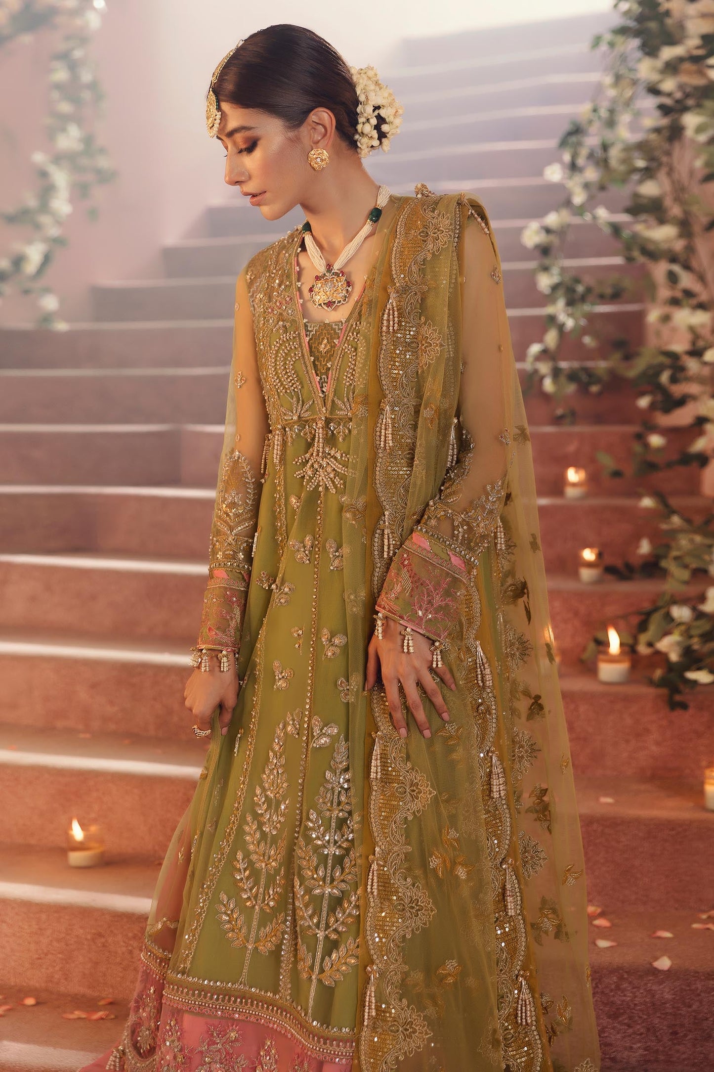 MEHZEBEEN (ZC22-04) | Zaha Gossamer Collection 2022 | Unstitched Embroidered Net Suit