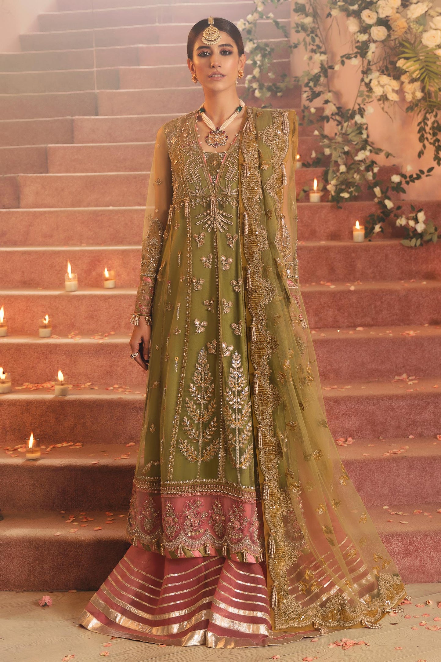 MEHZEBEEN (ZC22-04) | Zaha Gossamer Collection 2022 | Unstitched Embroidered Net Suit
